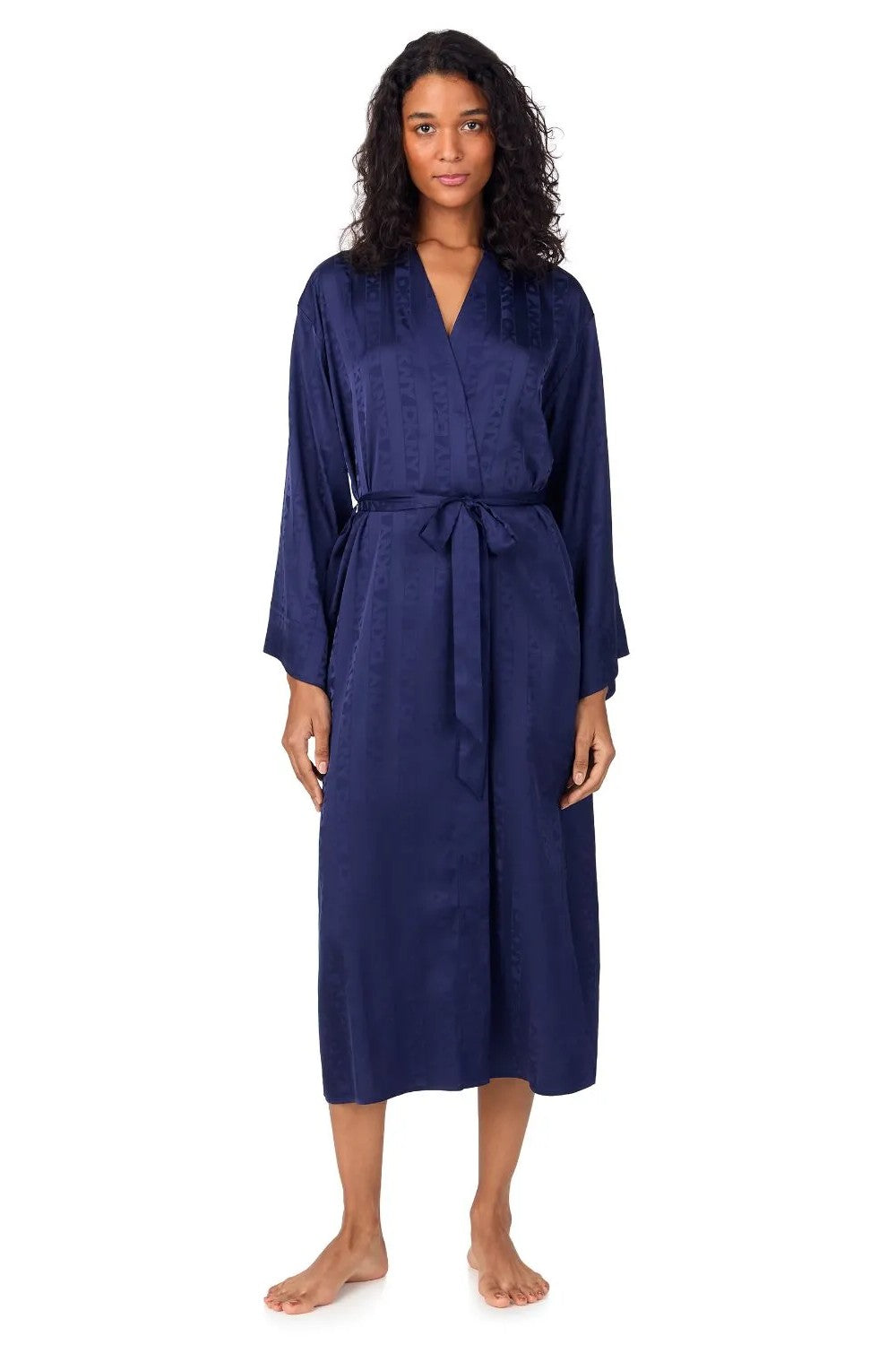 Атласный халат YI70081 407 stripe