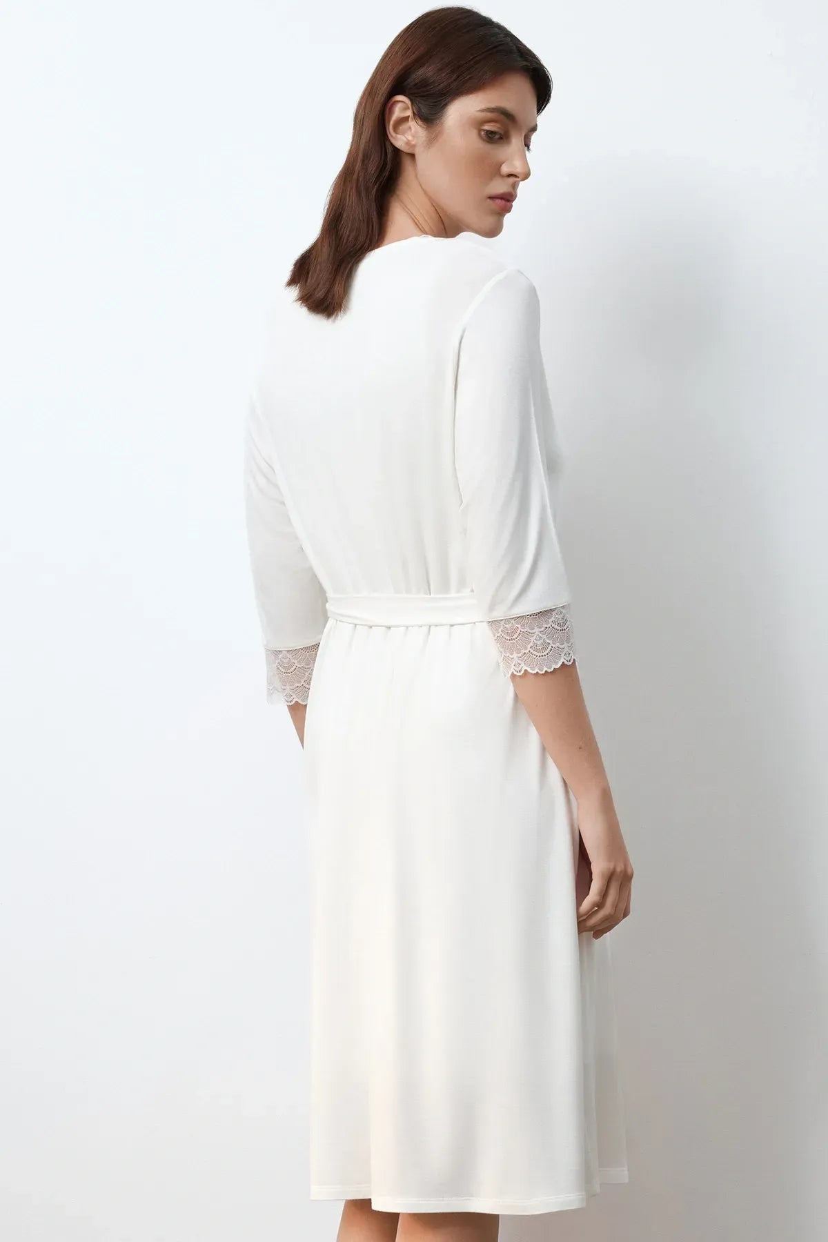 Халат из бамбука 02105 ivory