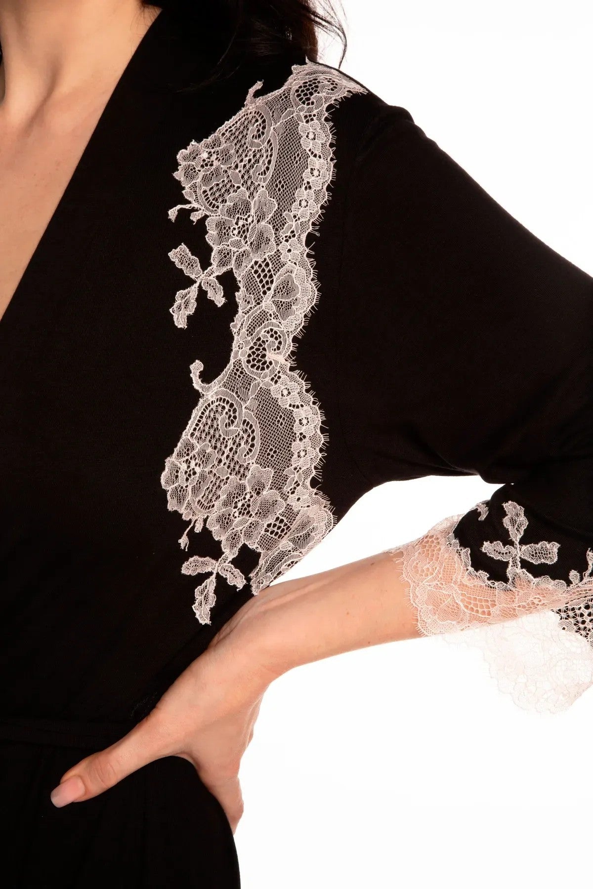 Халат из бамбука 03161O/1 black