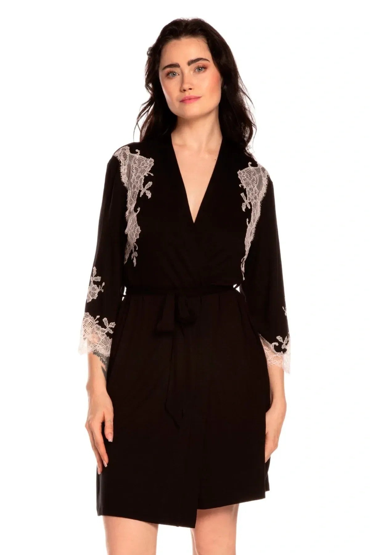 Халат из бамбука 03161O/1 black