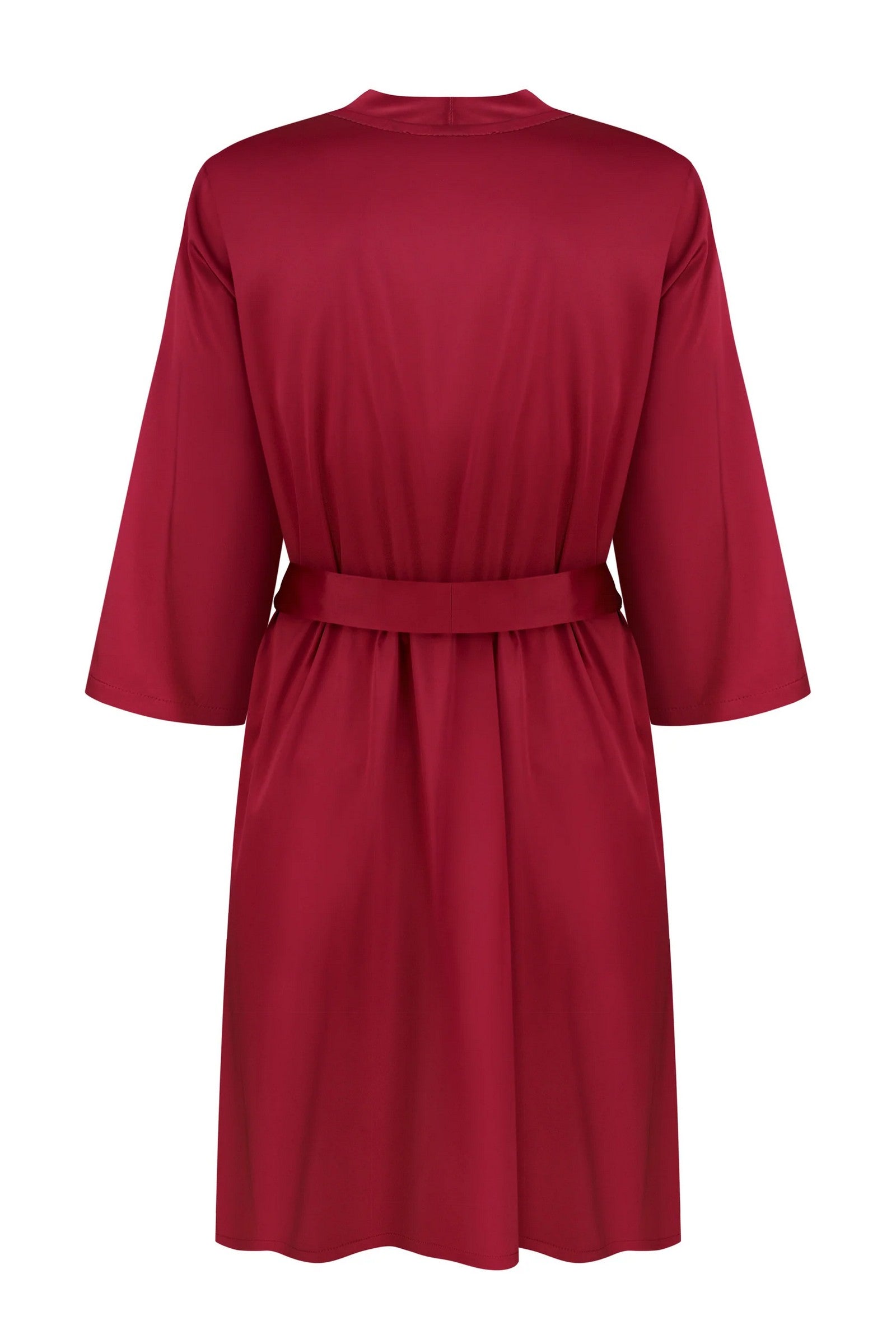 Халат из шелксатина S03200 bordo