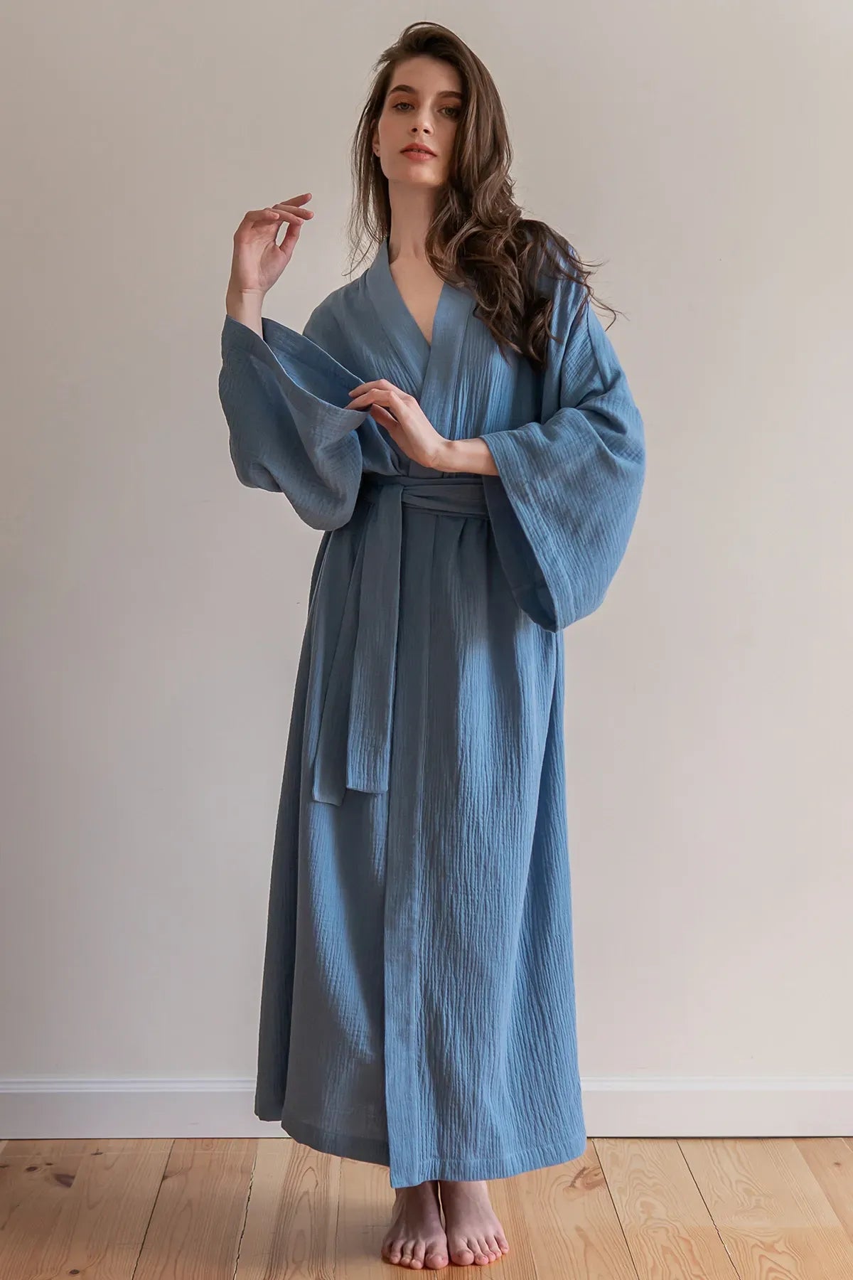 Халат из муслина Butterfly ML0035-06-04