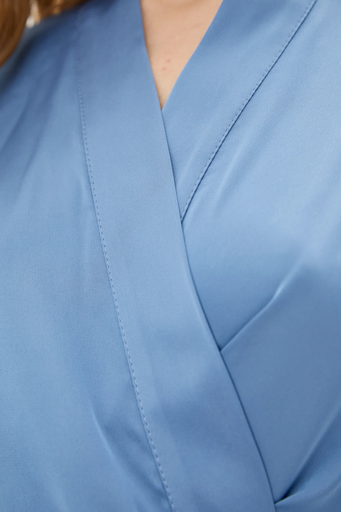 Шелковый халат-кимоно с поясом Jeans SH0006-06-04