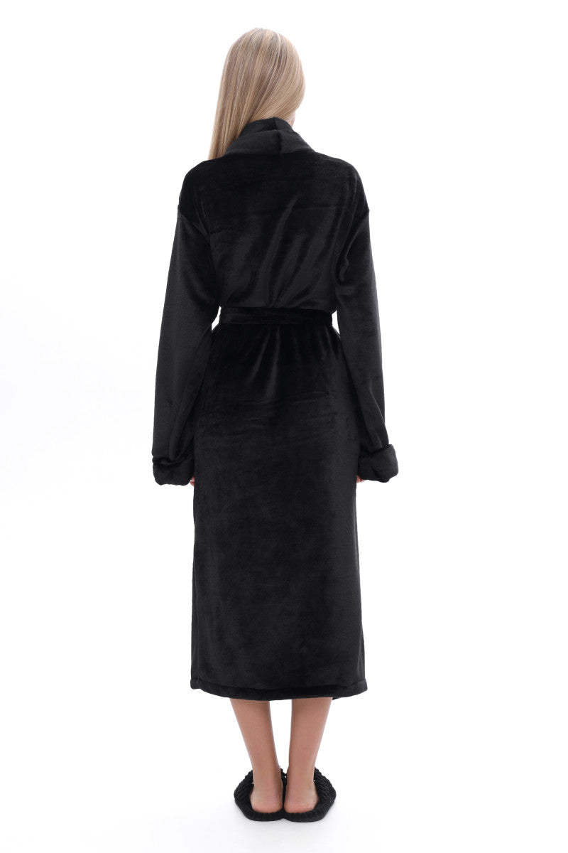 Халат унісекс з велсофту 24157 black