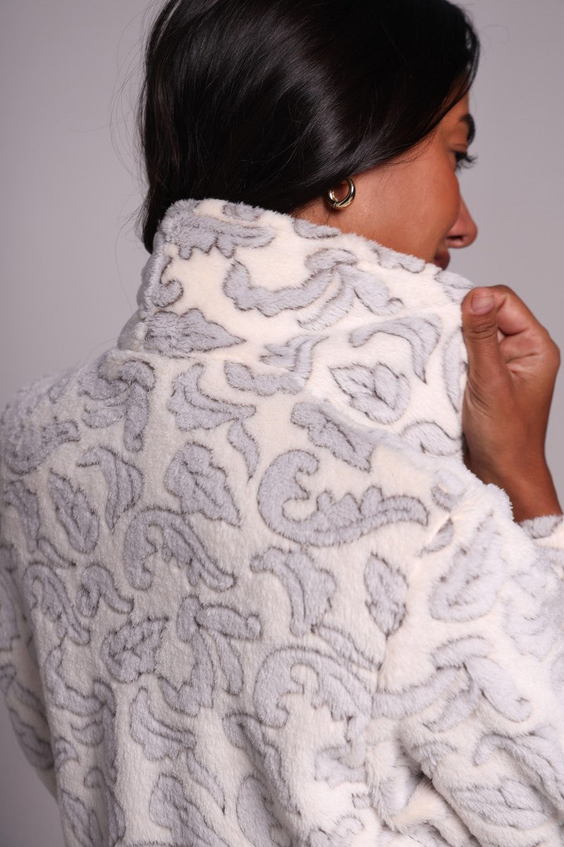 Халат из велсофта с принтом 25152