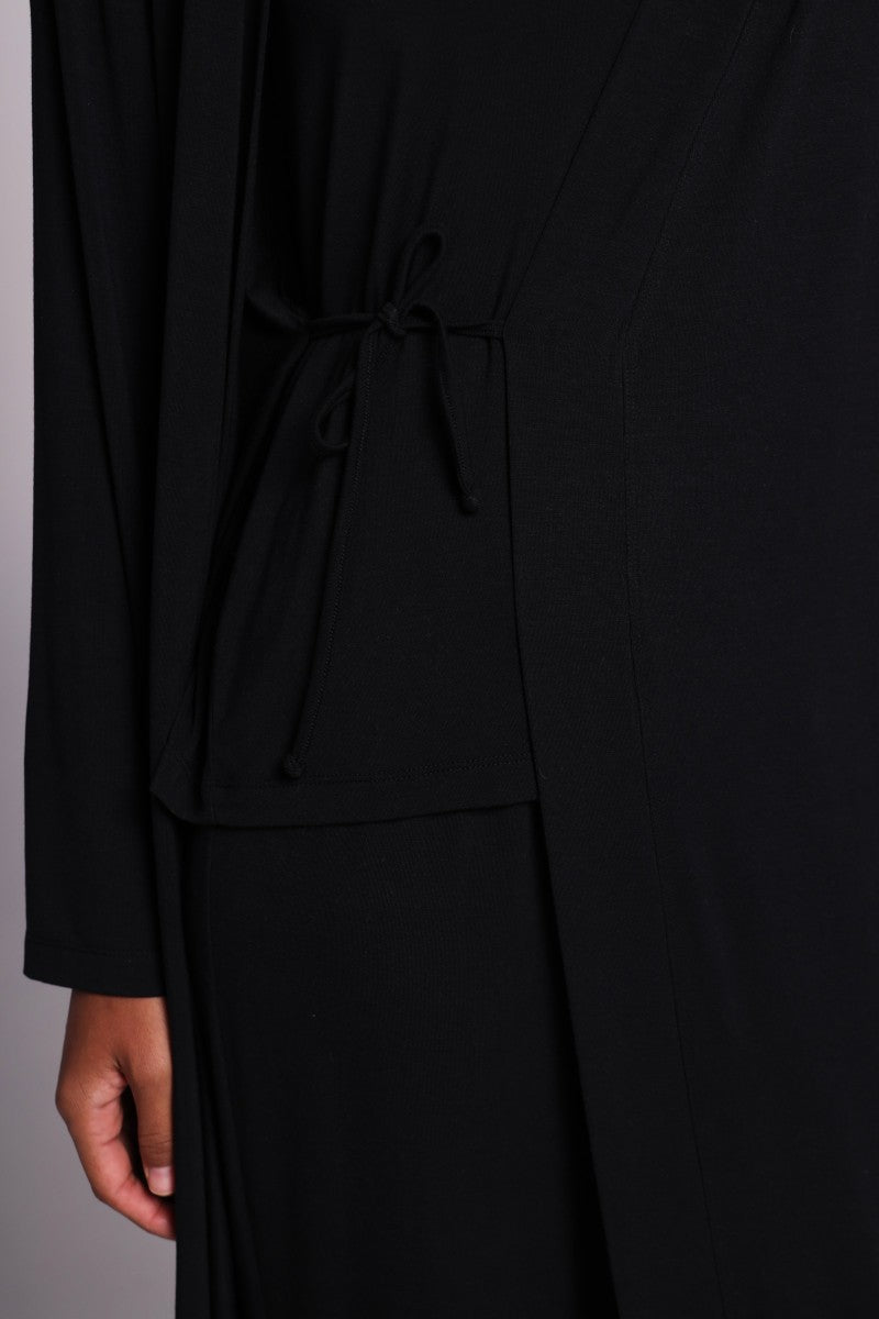 Халат из микромодала 25159 black