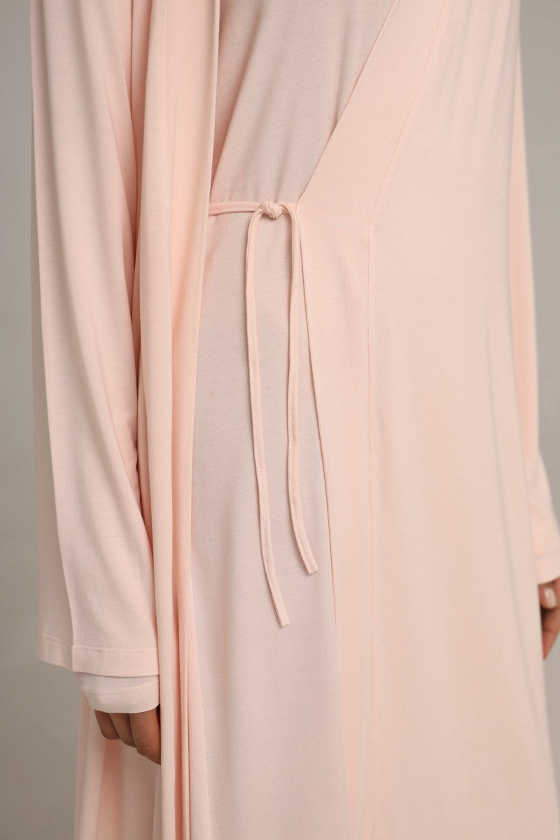 Халат из микромодала 25162 cream
