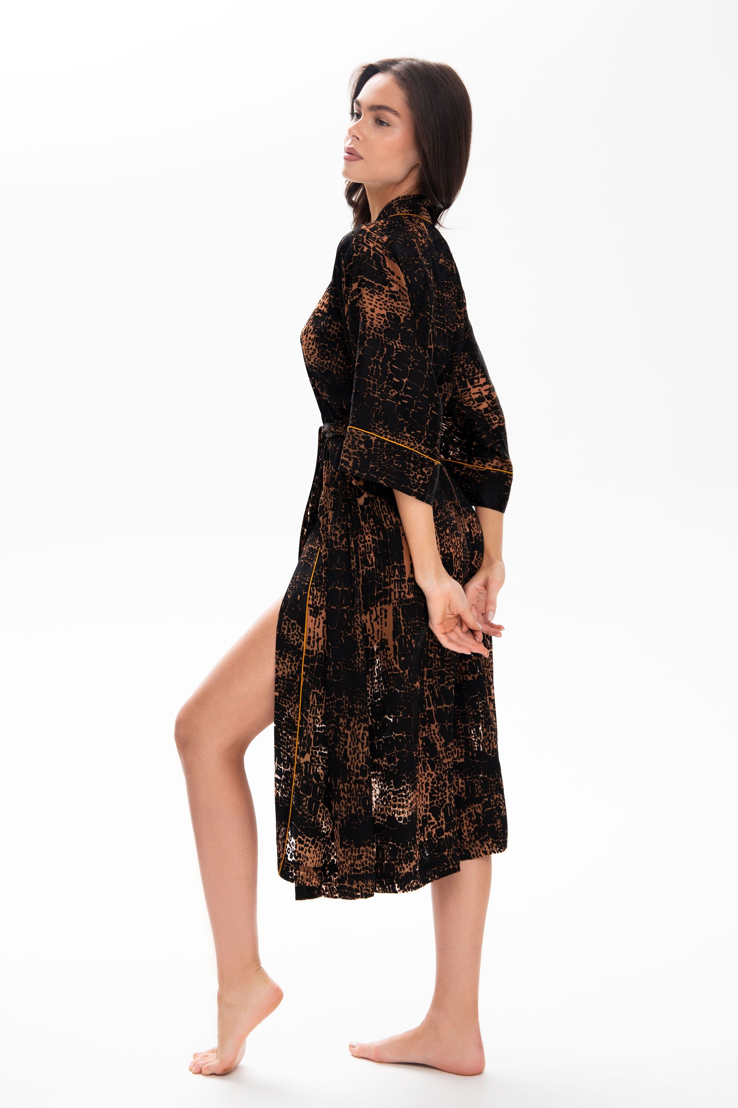 Полупрозрачный халат Савана 25116