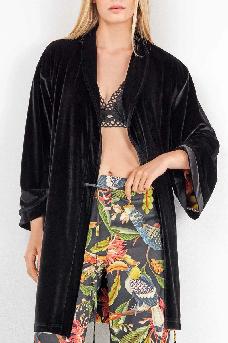 Двусторонний халат-кимоно 2/20298 multi