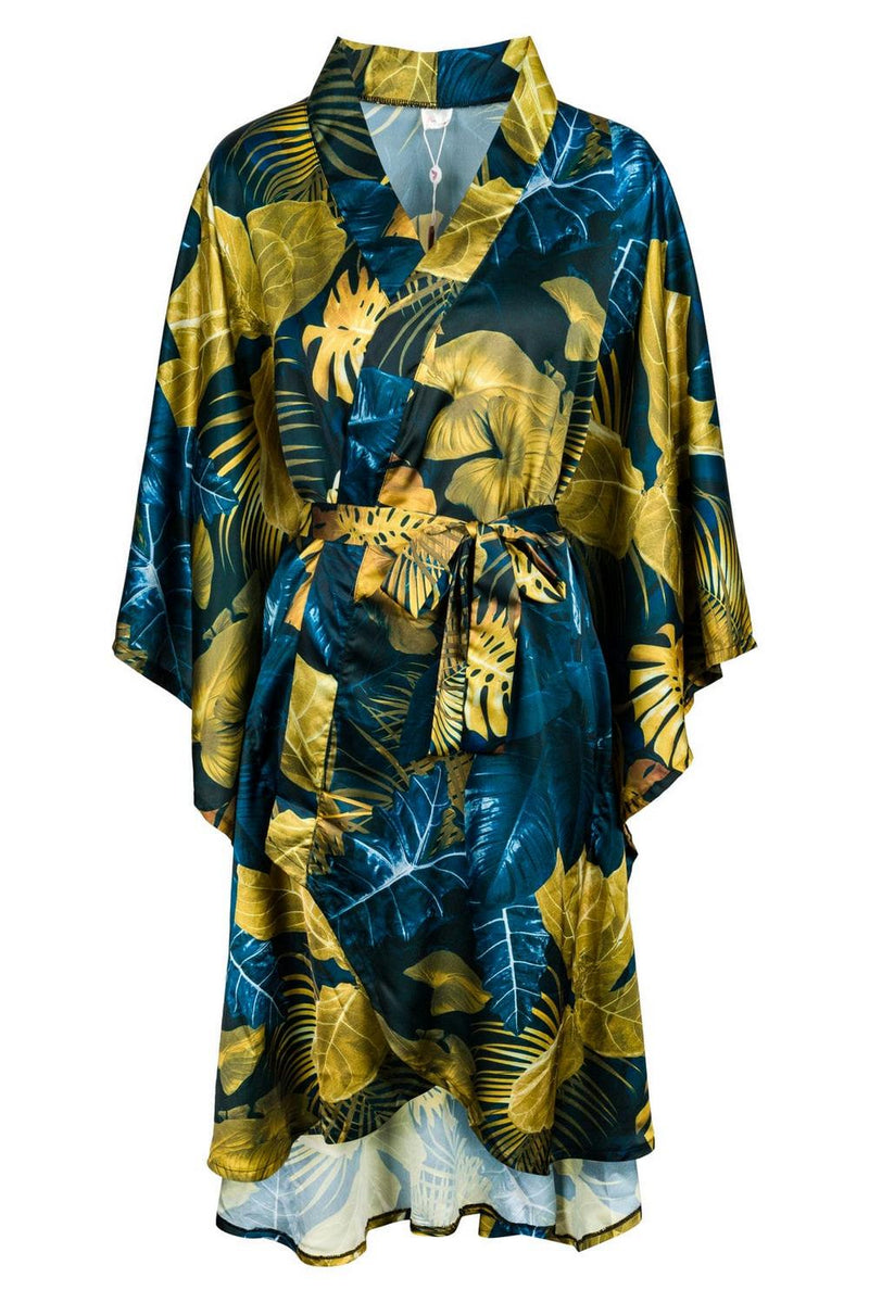 Атласный халат-кимоно Handis