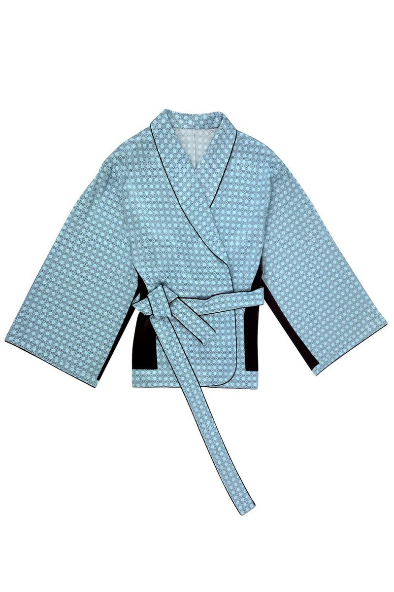 Шелковое кимоно 221401-19 The Lady blue
