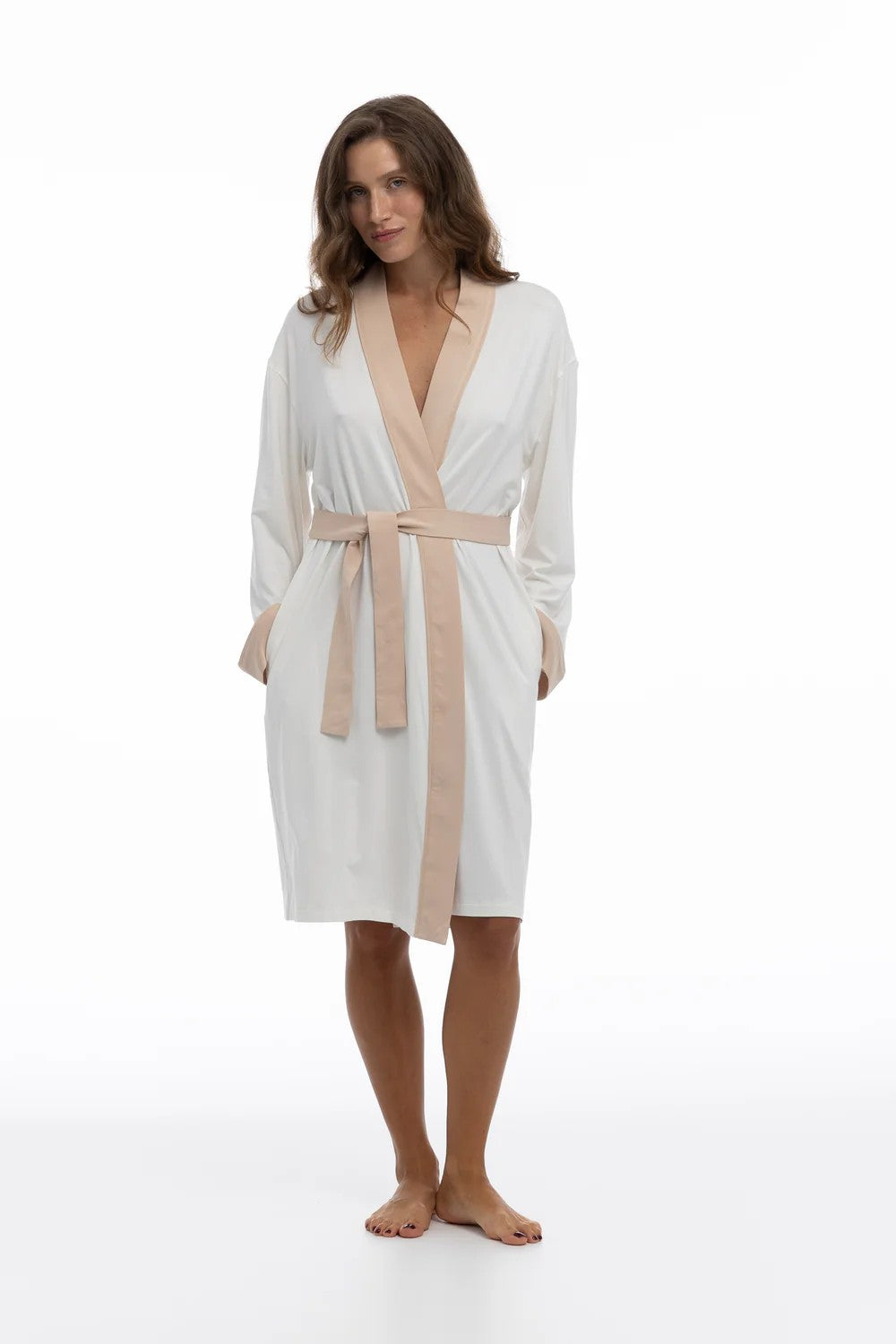 Халат из бамбука 251207-17 Classy Morning unbleached cotton