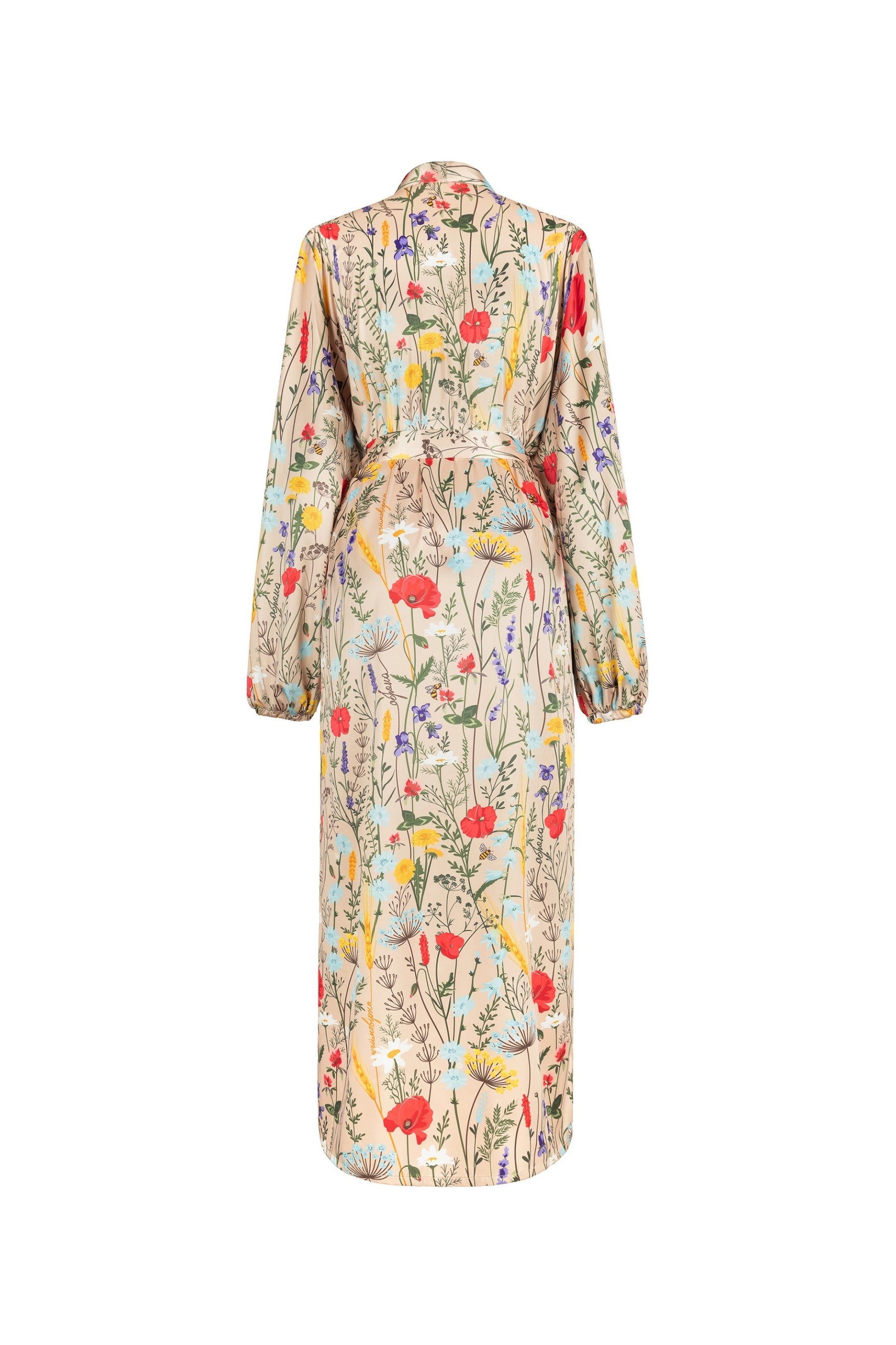 Сатиновый халат с принтом 806-6716 312 flower