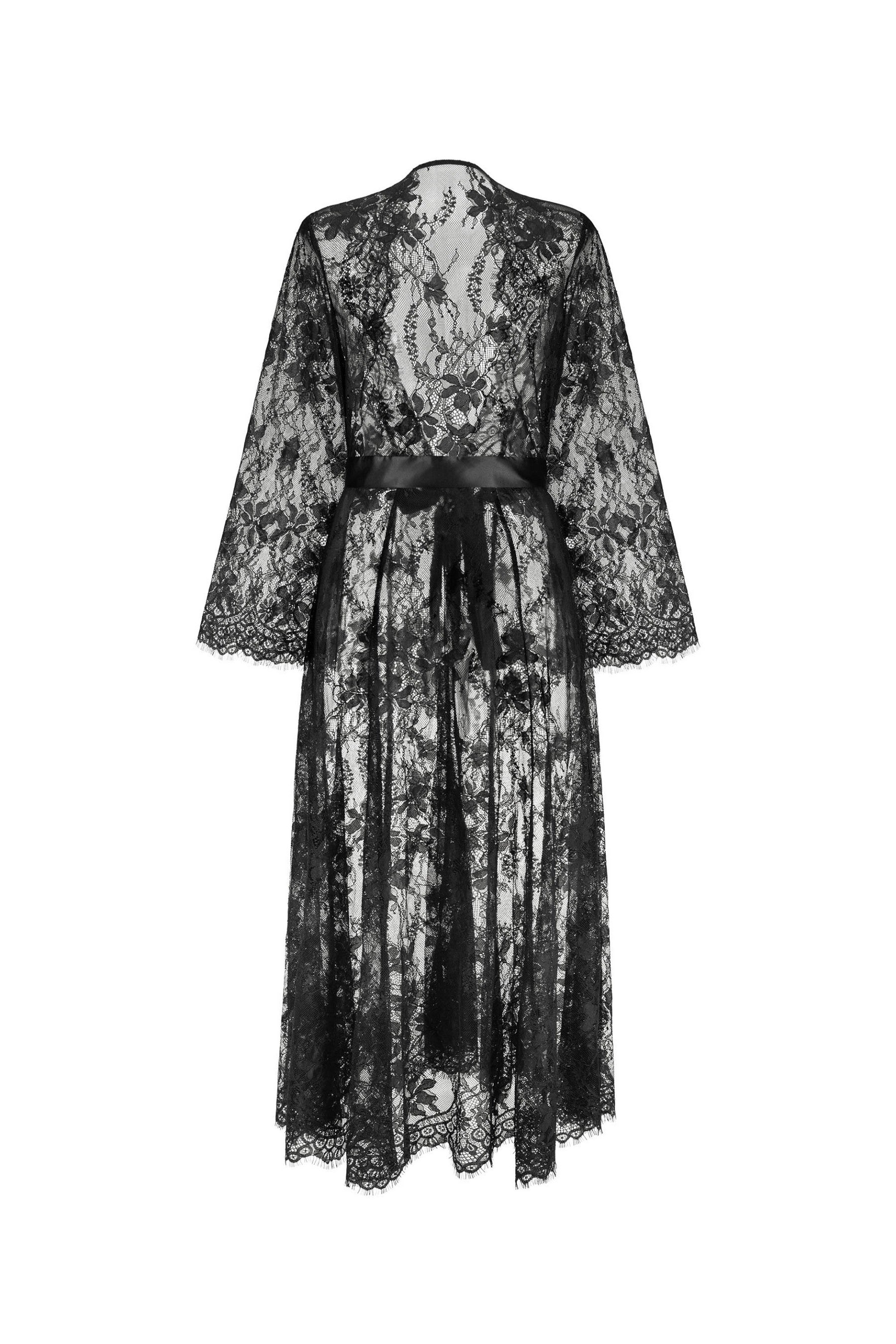 Кружевной пеньюар 814-6732 01 black