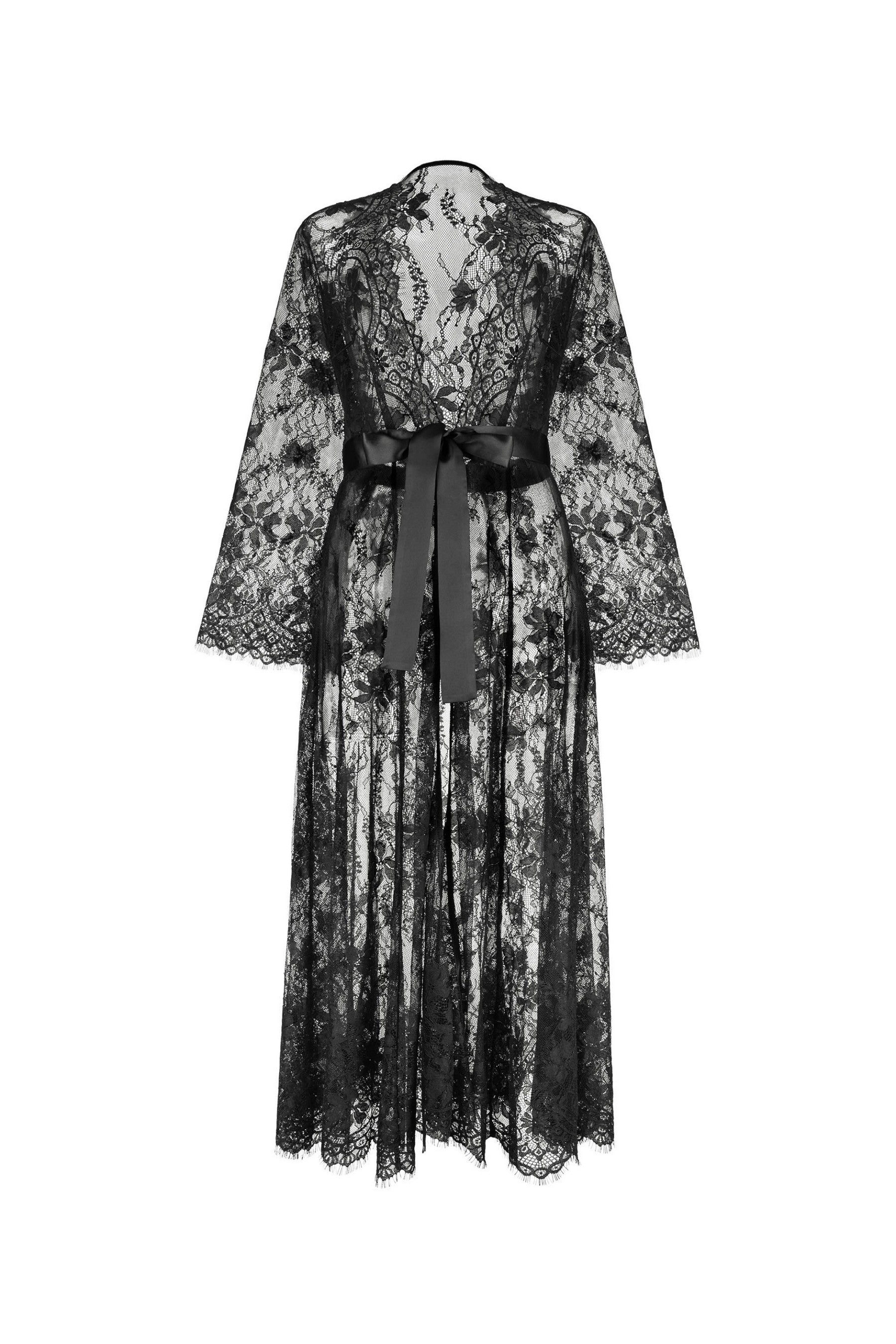 Кружевной пеньюар 814-6732 01 black