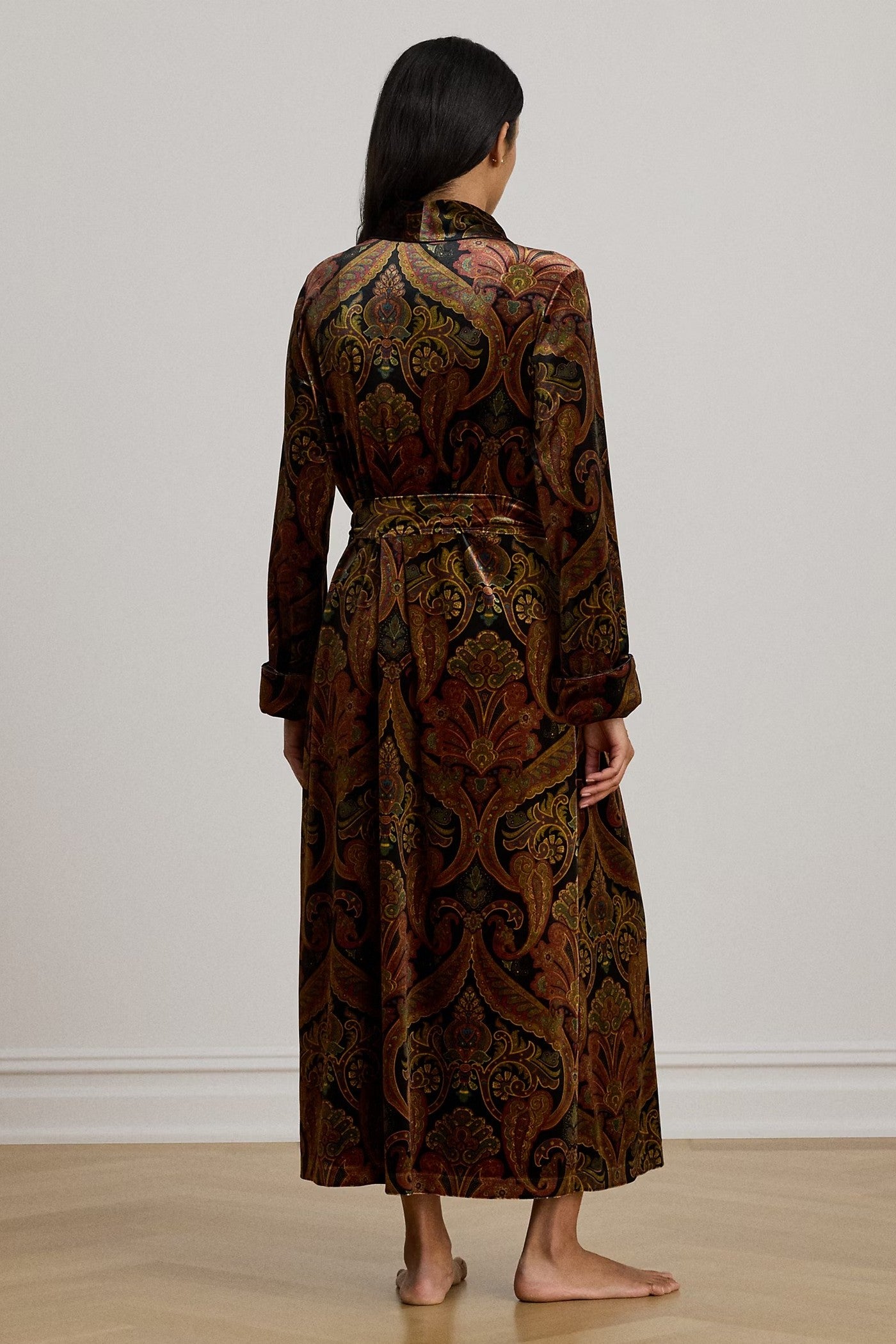 Оксамитовий халат 363835937 brown Ralph Lauren спина