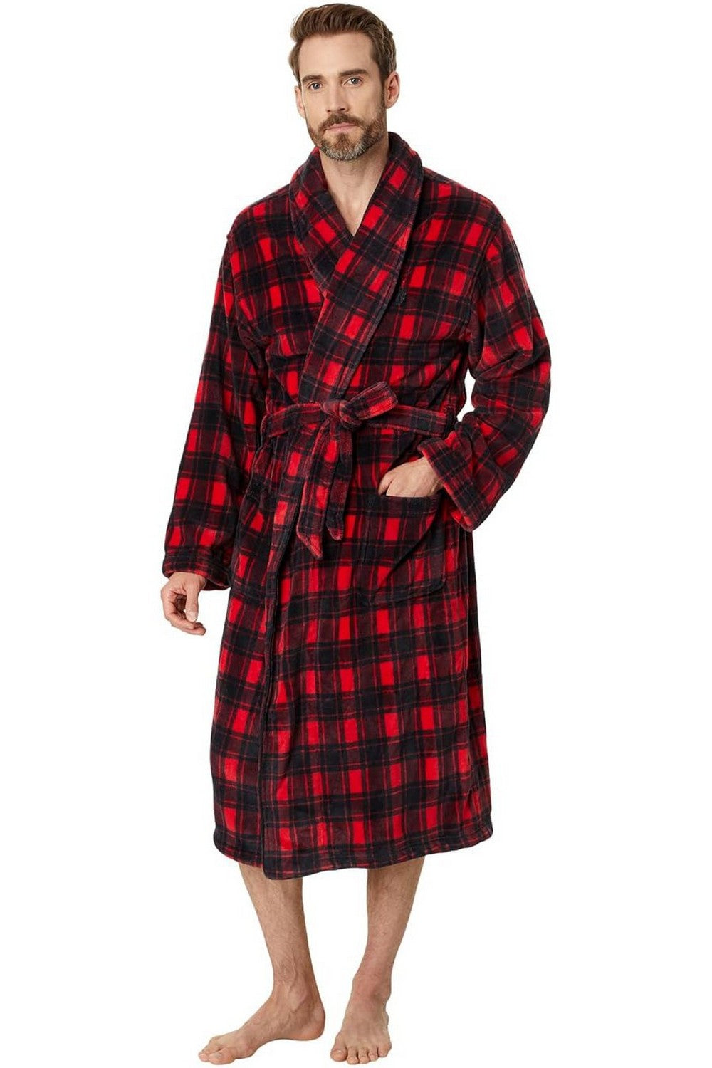 Чоловічий плюшевий халат 482887015 red Ralph Lauren
