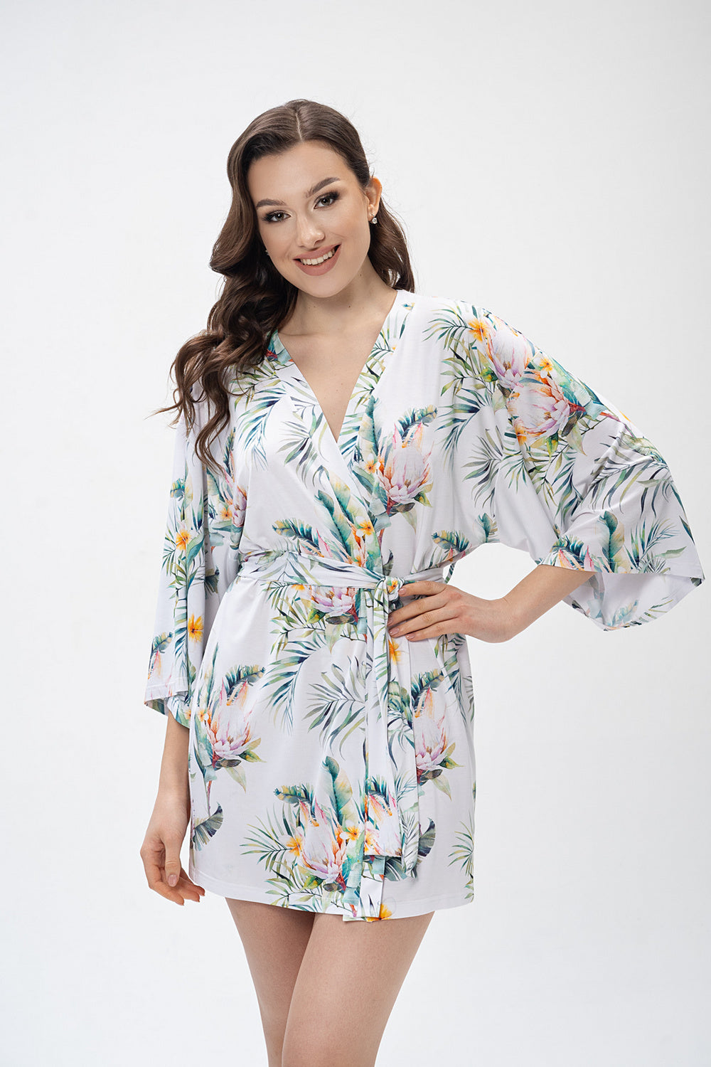 Халат-кимоно из вискозы 2420 flowers