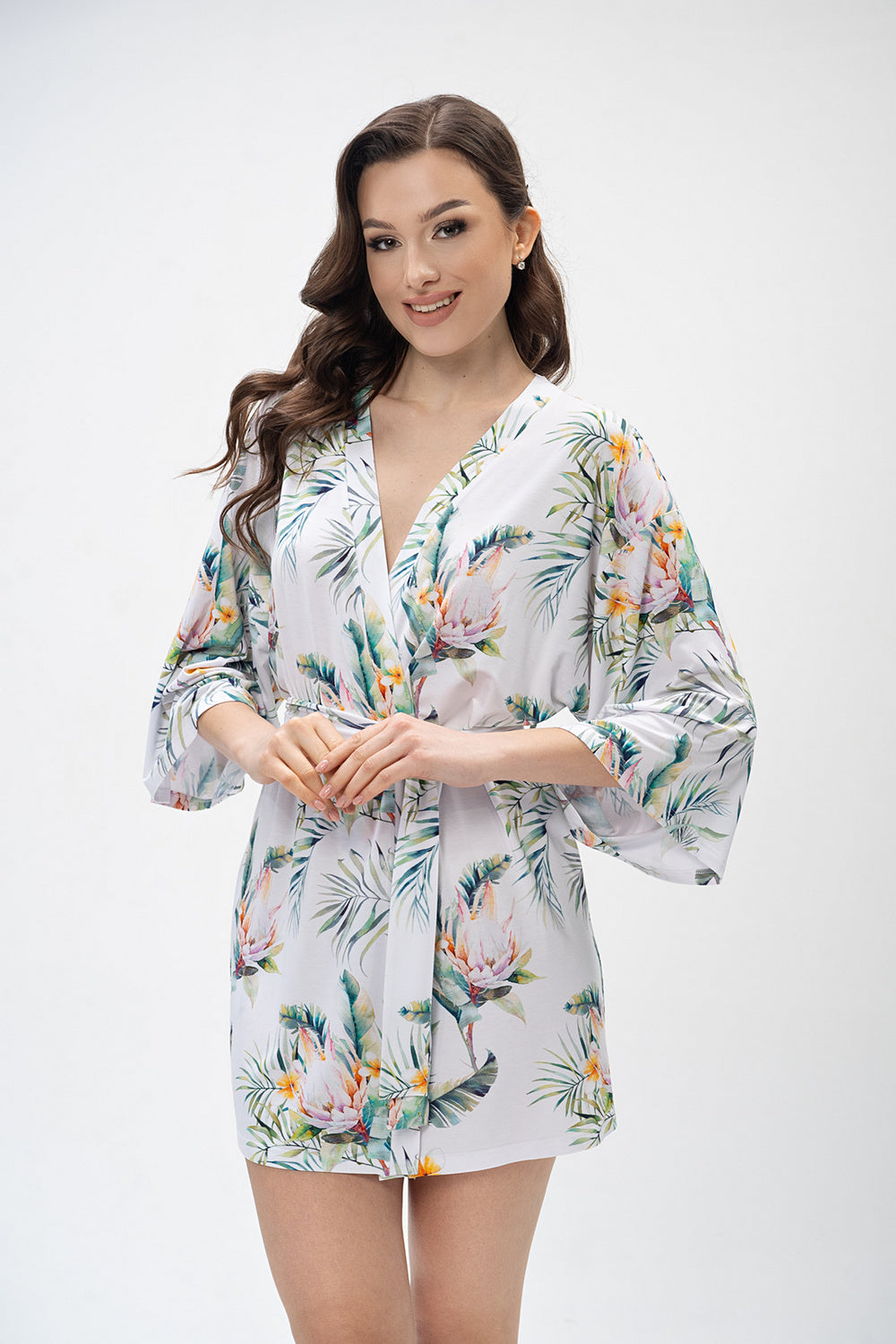 Халат-кимоно из вискозы 2420 flowers