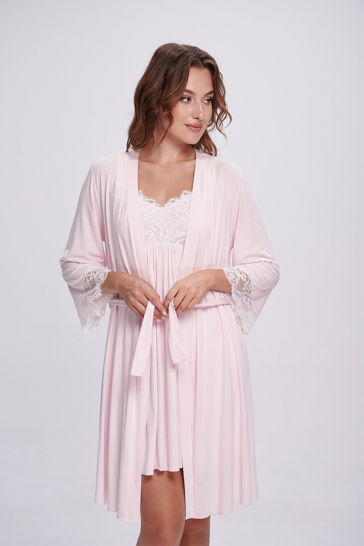 Сорочка из вискозы 2708/1 light pink