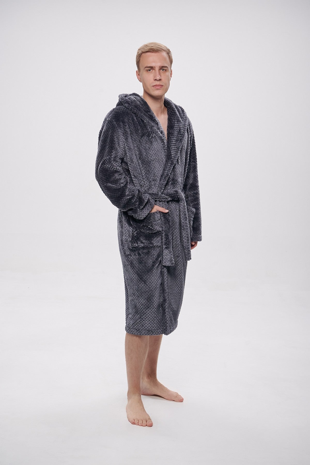 Мужской халат 2721 dark grey