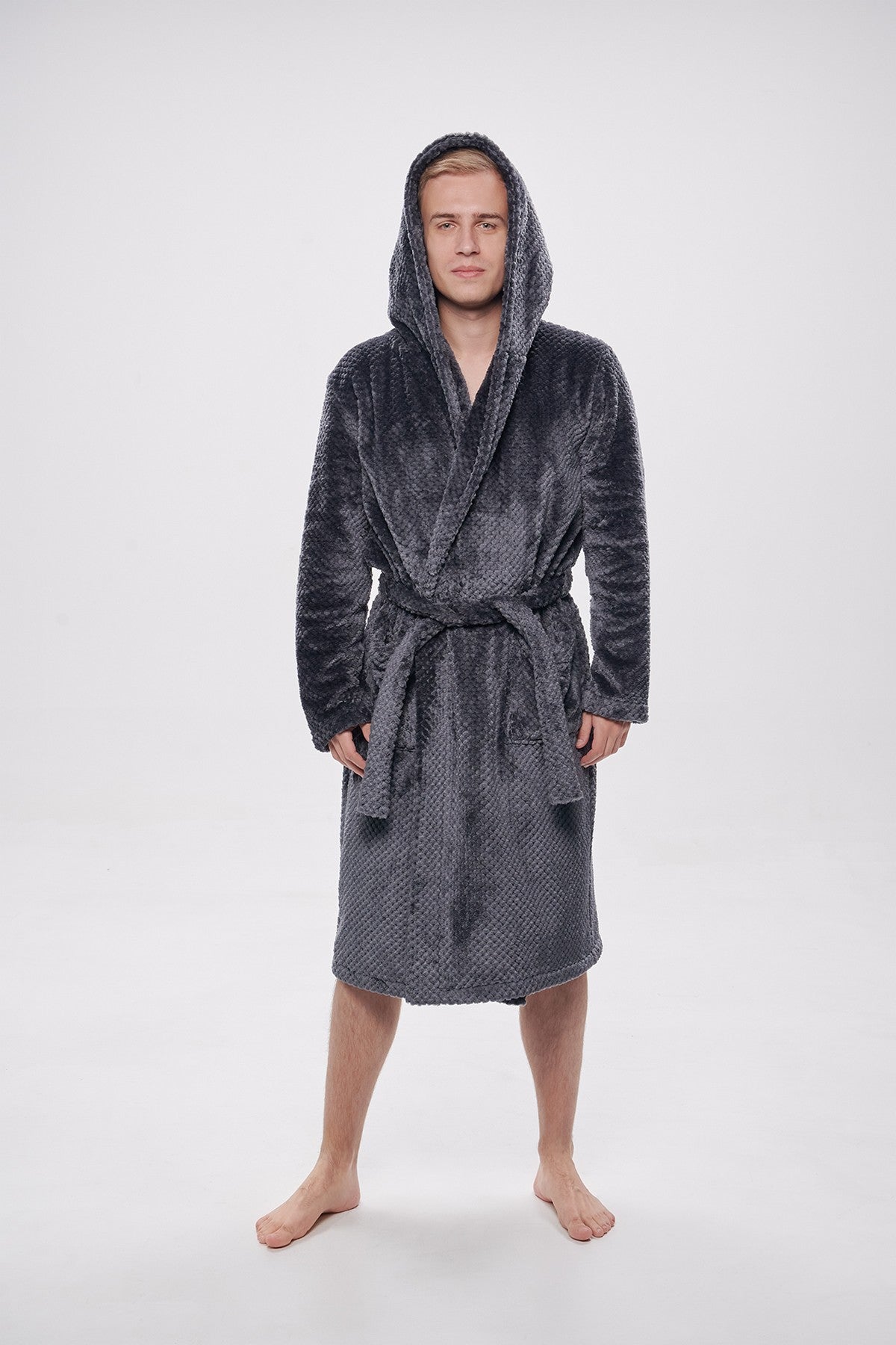 Мужской халат 2721 dark grey