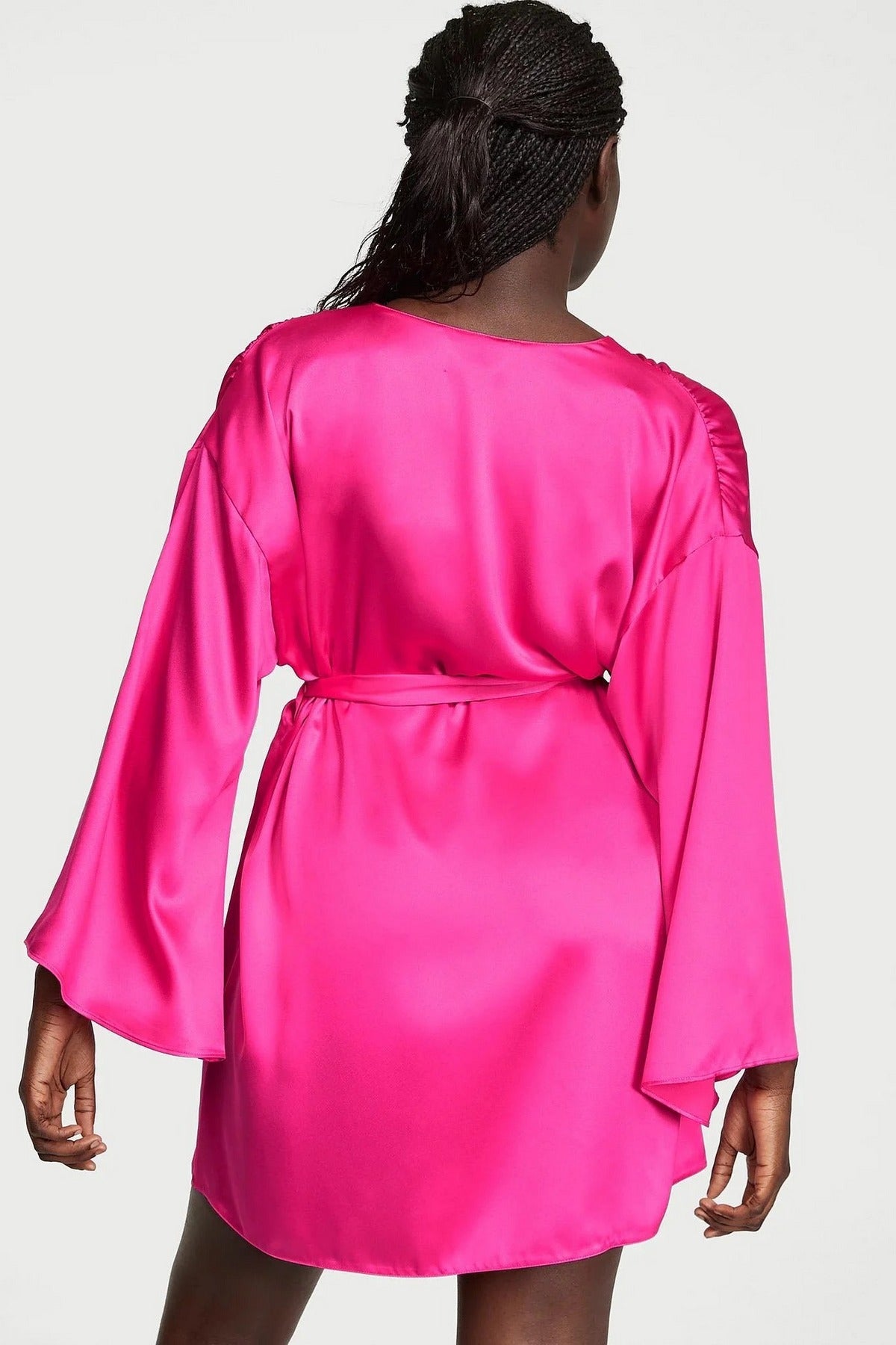 Сатиновый халат 773003948 pink