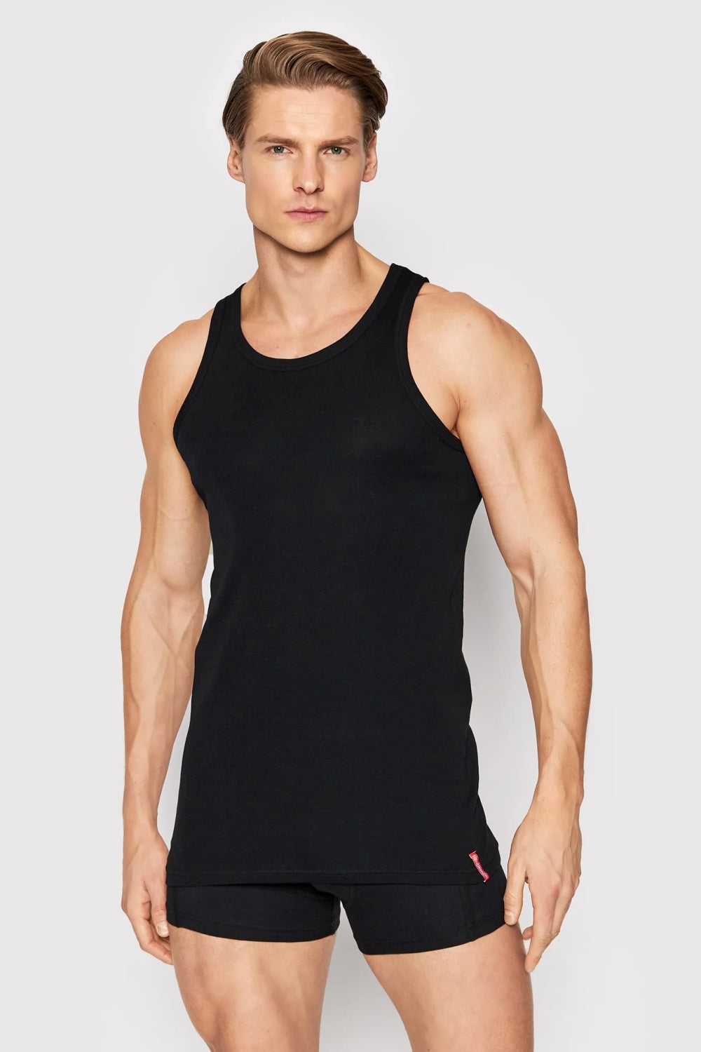 Хлопковая мужская майка без боковых швов 1480 Basic