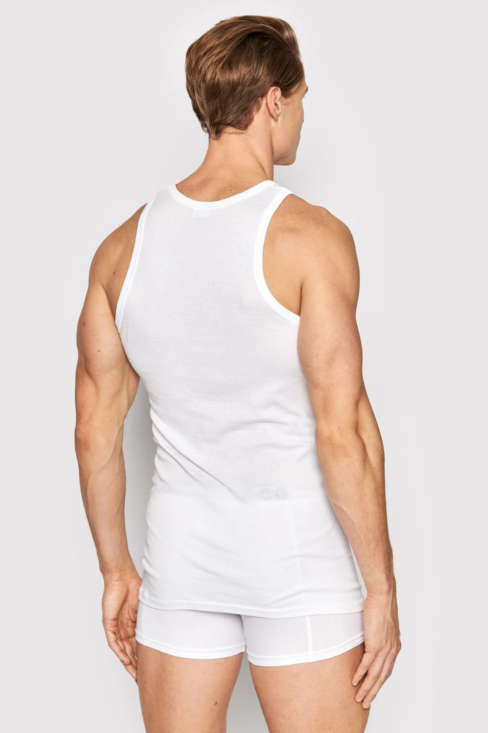 Хлопковая мужская майка без боковых швов 1480 Basic