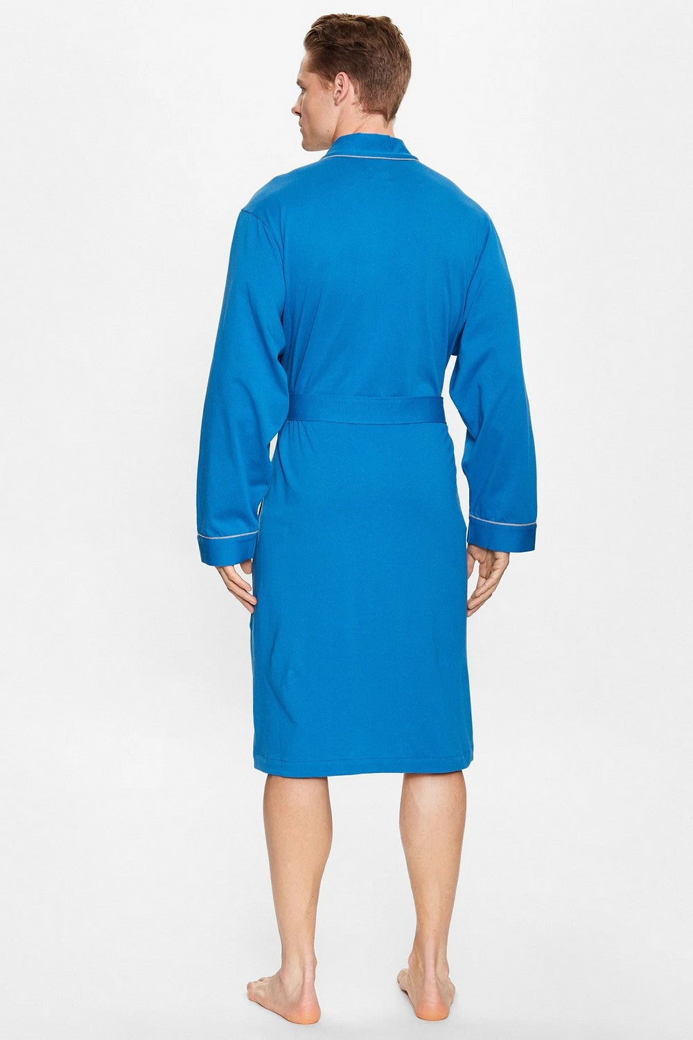 Мужской халат из хлопка 847536093 blue