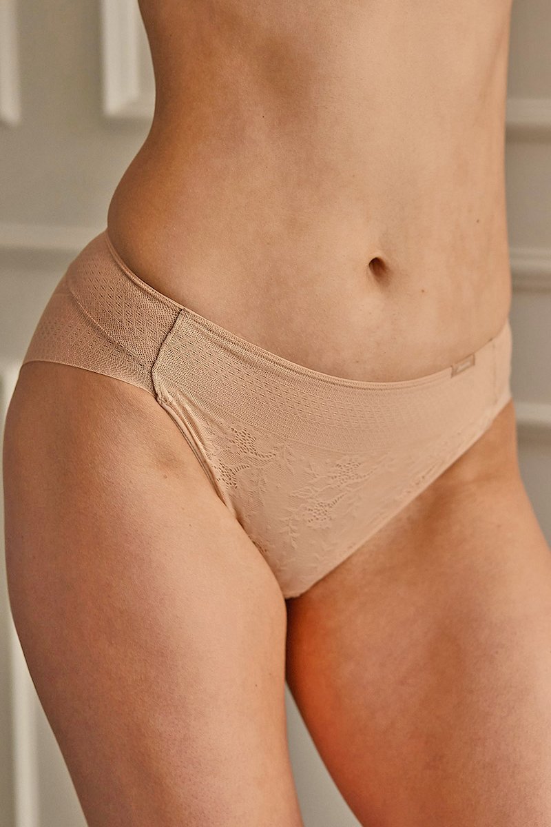 Бесшовные трусики слип с кружевом 31609 Brislip magic band