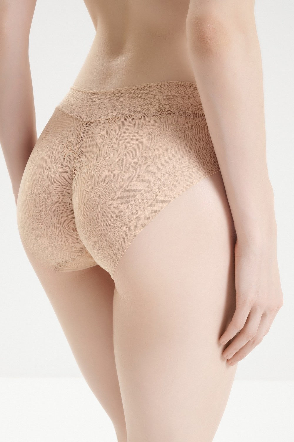 Бесшовные трусики слип с кружевом 31609 Brislip magic band