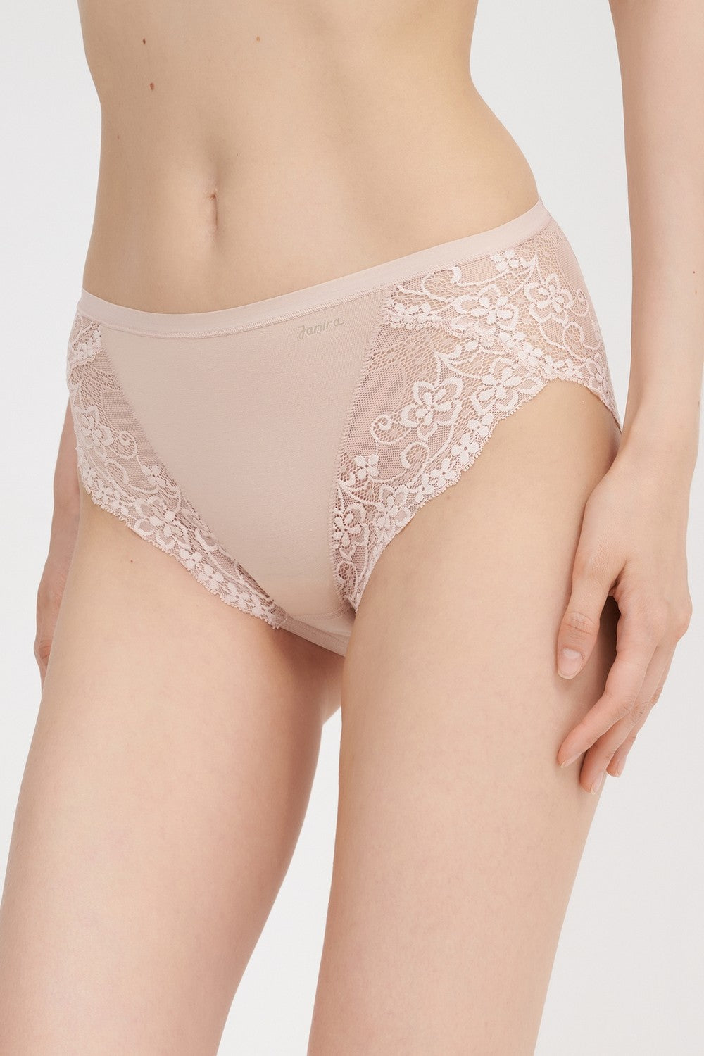 Хлопковые трусики слип с кружевом 31689 Milano