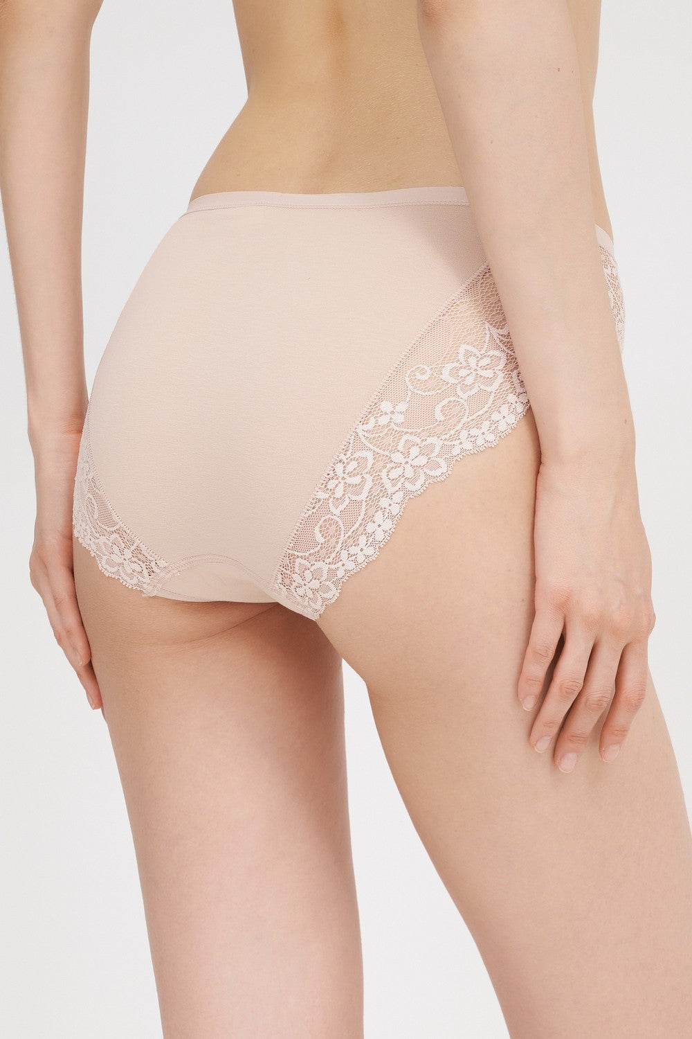 Хлопковые трусики слип с кружевом 31689 Milano