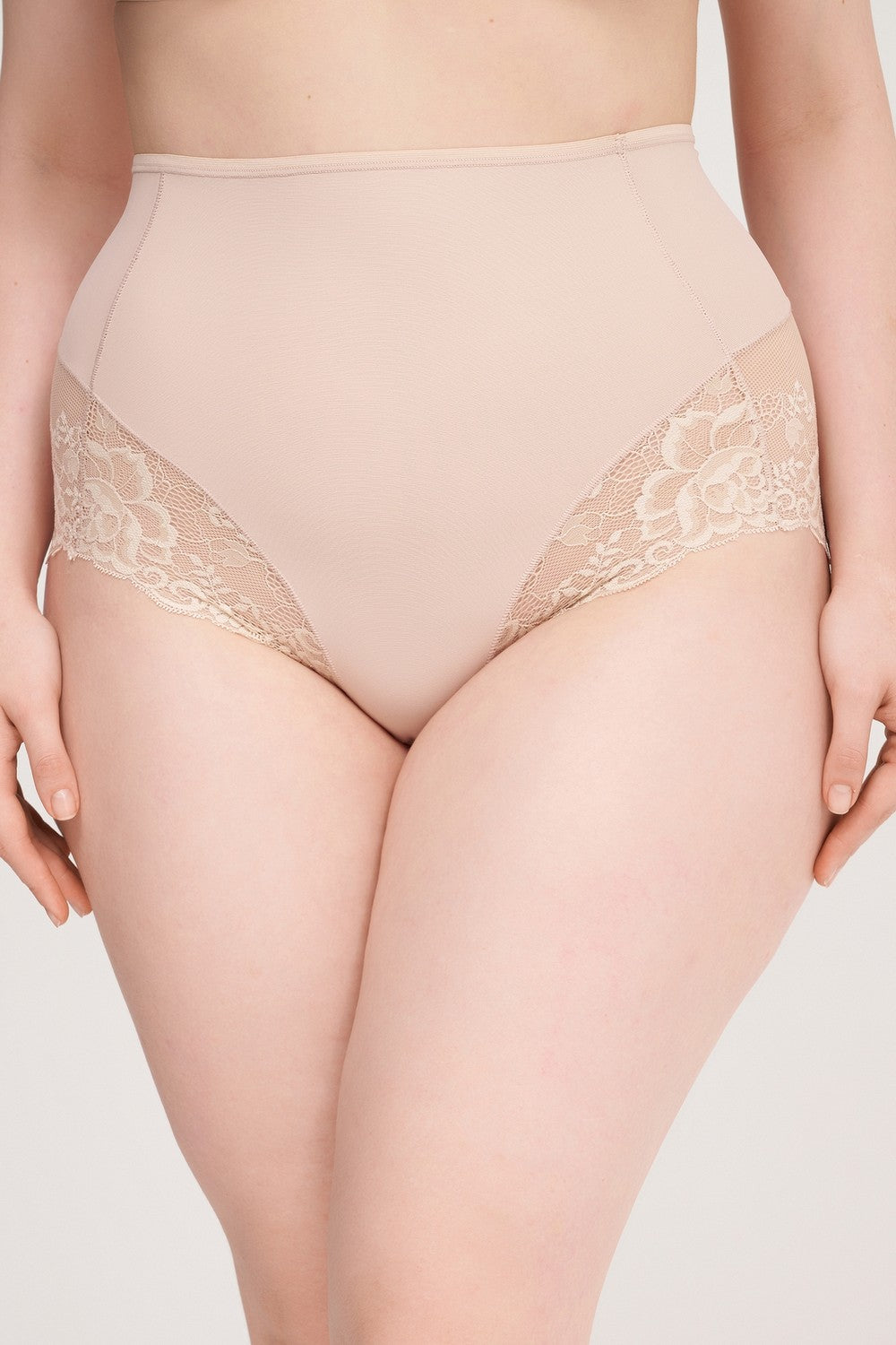 Високі трусики сліпи з мереживом 39185 Niki Queen greta