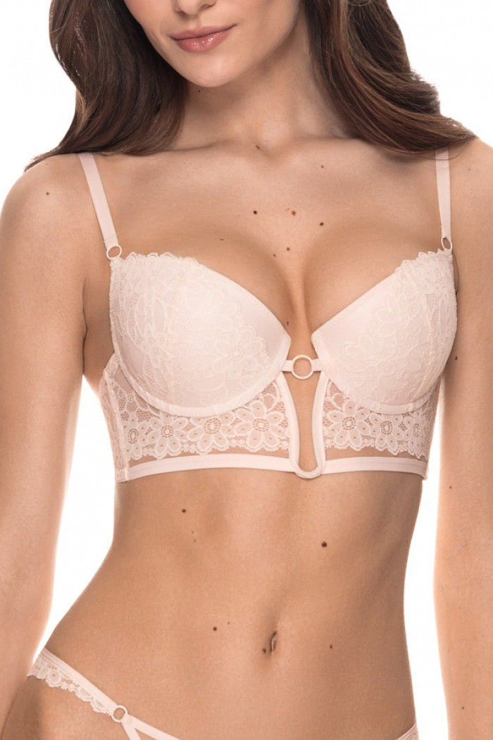 Кружевное бюстье пуш-ап 1119/76 Iris powder