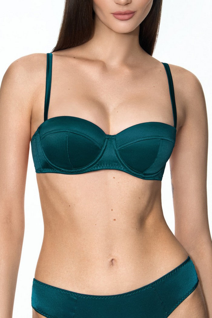 Напівдубльований бюстгальтер 1204/84 Magy teal Jasmine lingerie