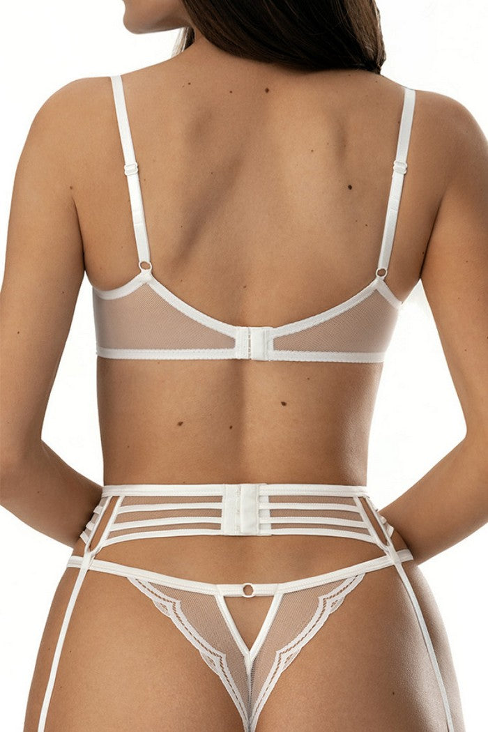 Напівдубльований бюстгальтер 1206/37 Odry milk Jasmine lingerie спина