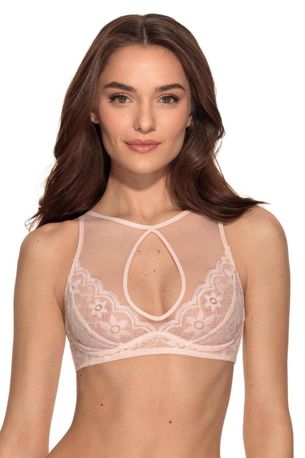 Холтер-бра с мягкими чашками 1467/10 Sofy rose powder