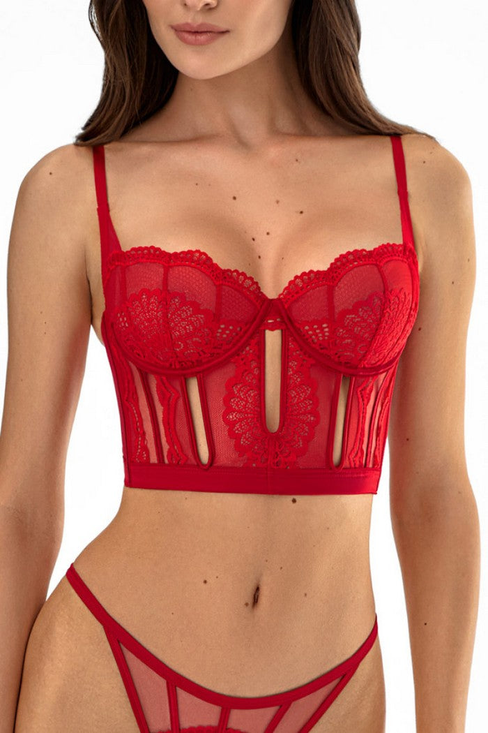 Мереживо з мережива 1491/37 Edry red Jasmine lingerie