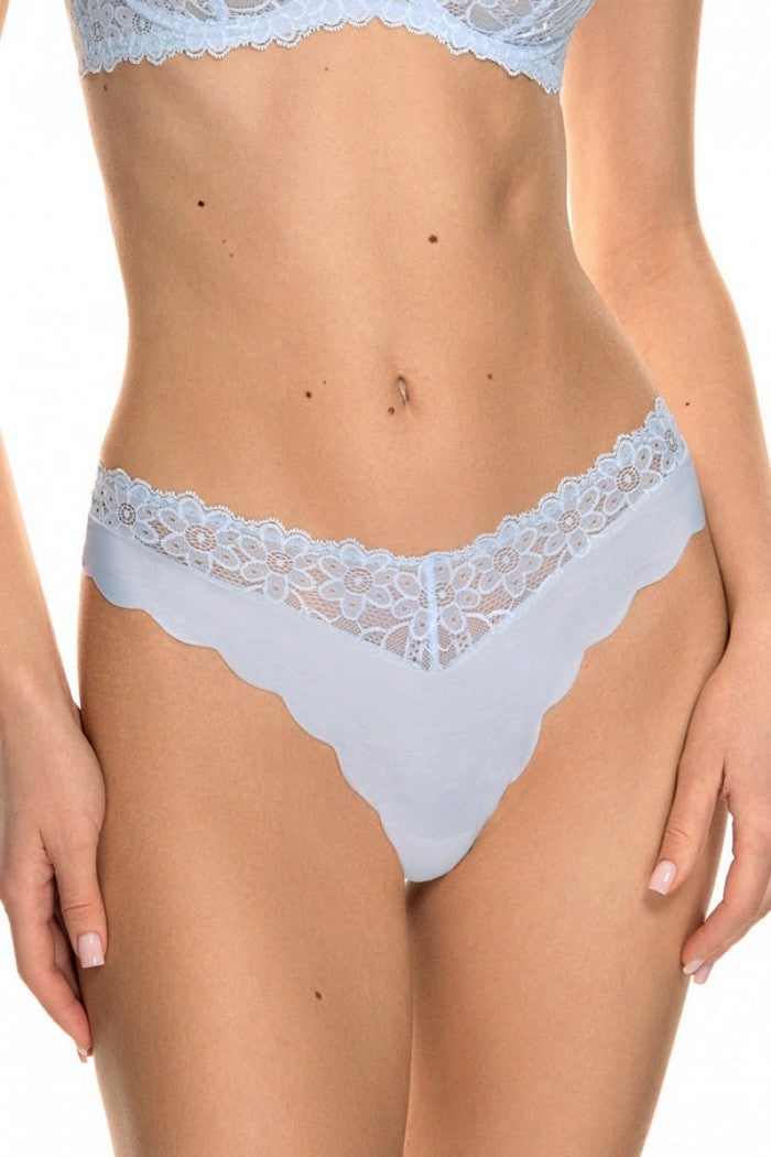 Трусики бразилиана с кружевом 2262/76 Liliana blue