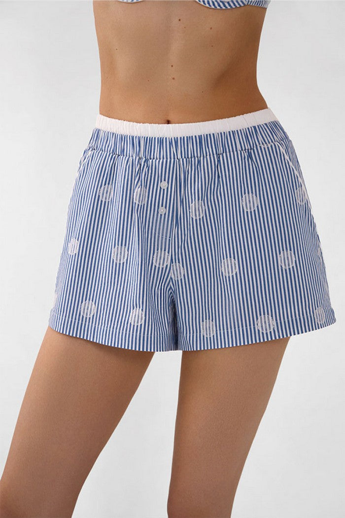Піжамні шорти 4714/55 Korian blue/white Jasmine lingerie