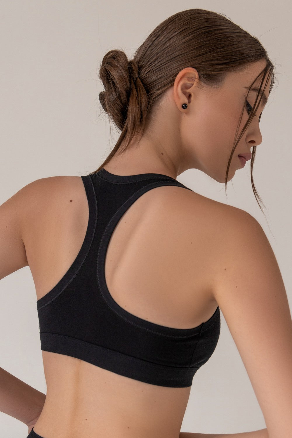 Хлопковый бра-топ 5709 Sherly black