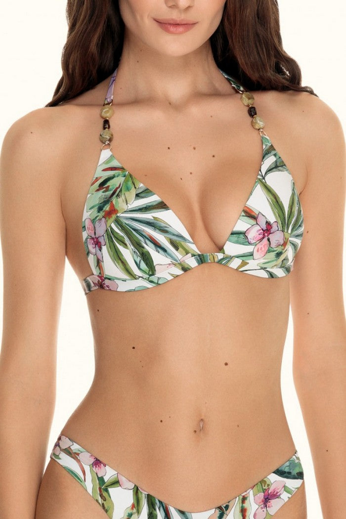 Купальный бюстгальтер с плотными чашками 6332/64 Amor white/green