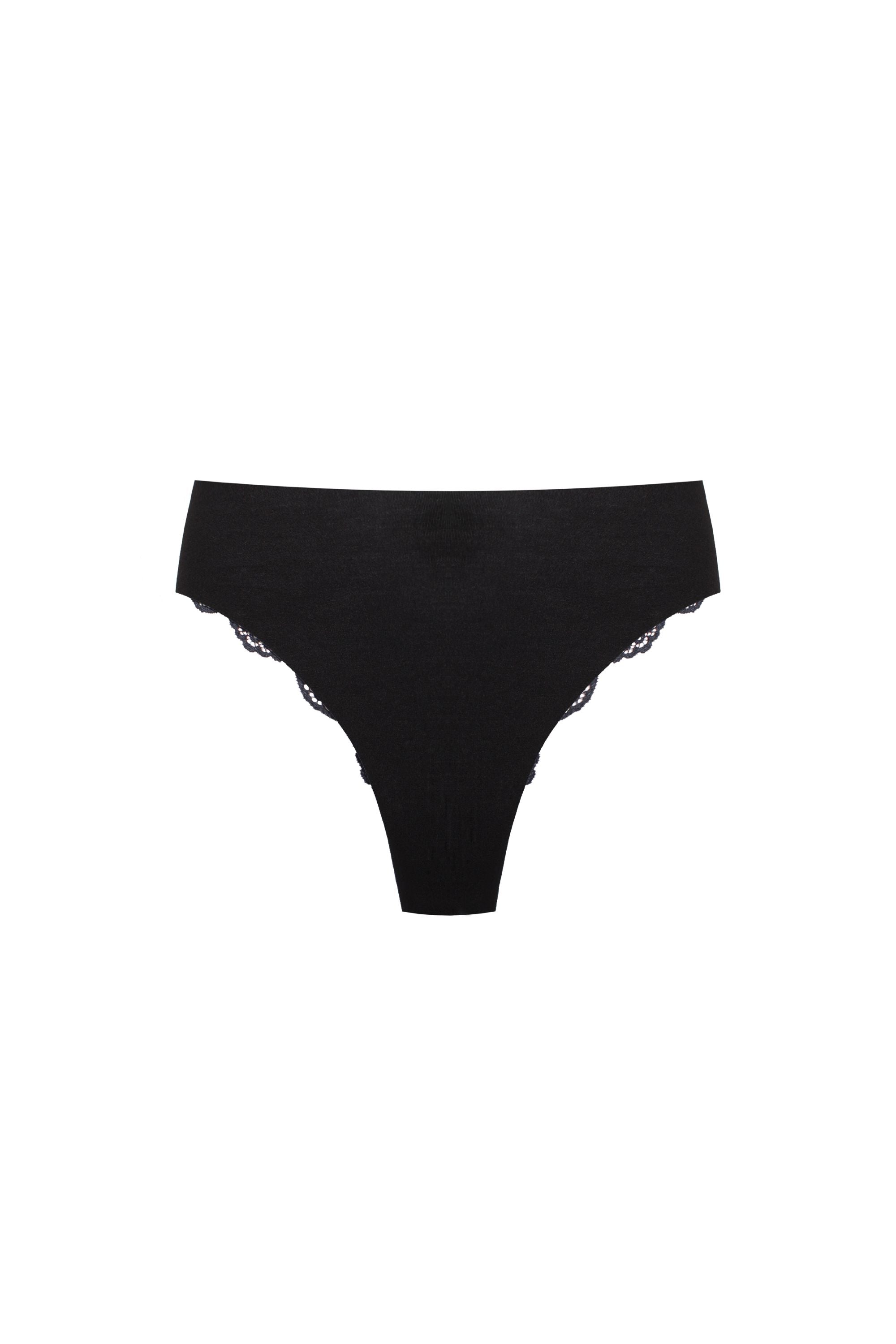Бесшовные трусики бразилиана 6204 black