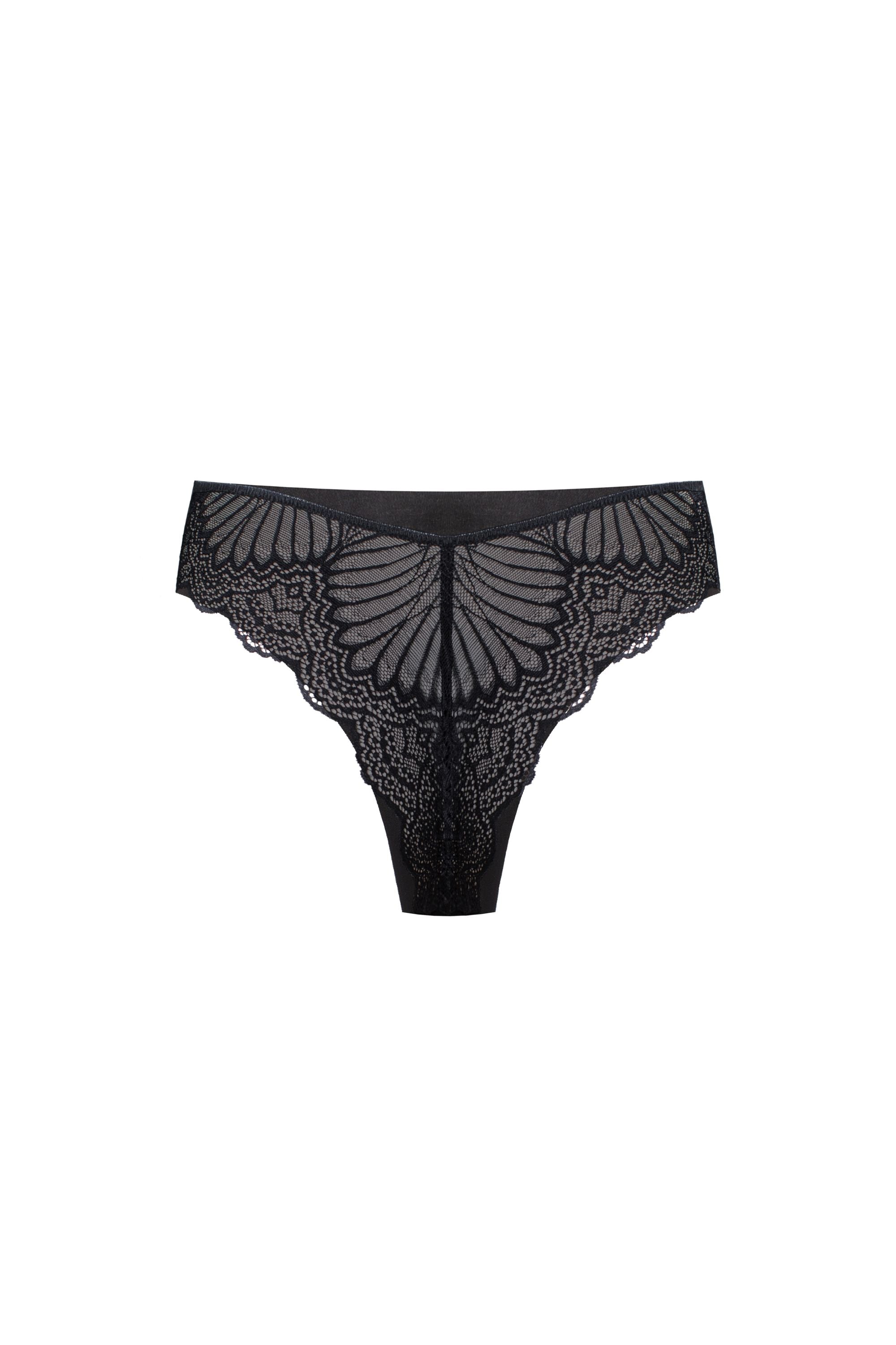 Бесшовные трусики бразилиана 6204 black