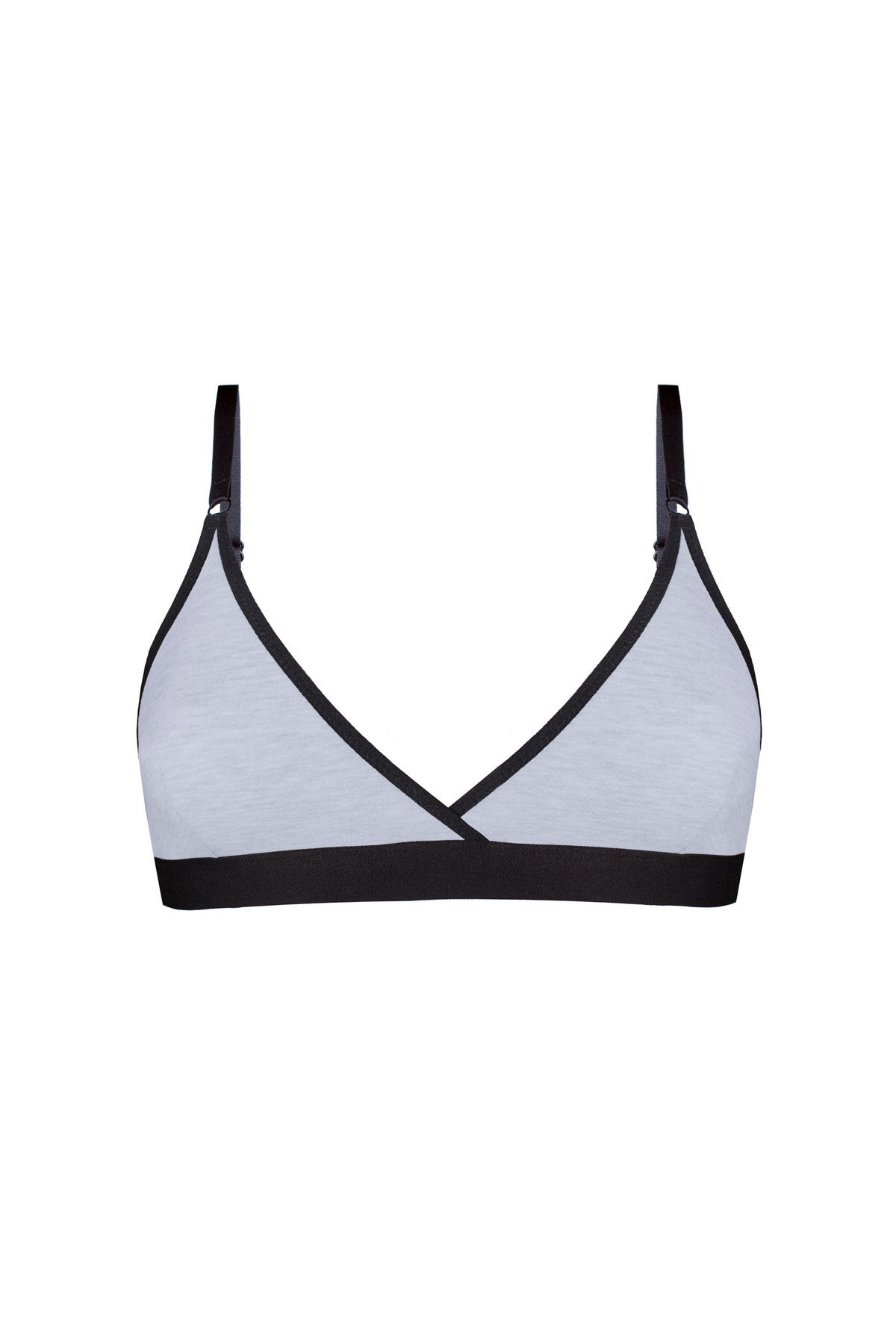 Хлопковый бралет без косточек Lily 5226.7 gray melange