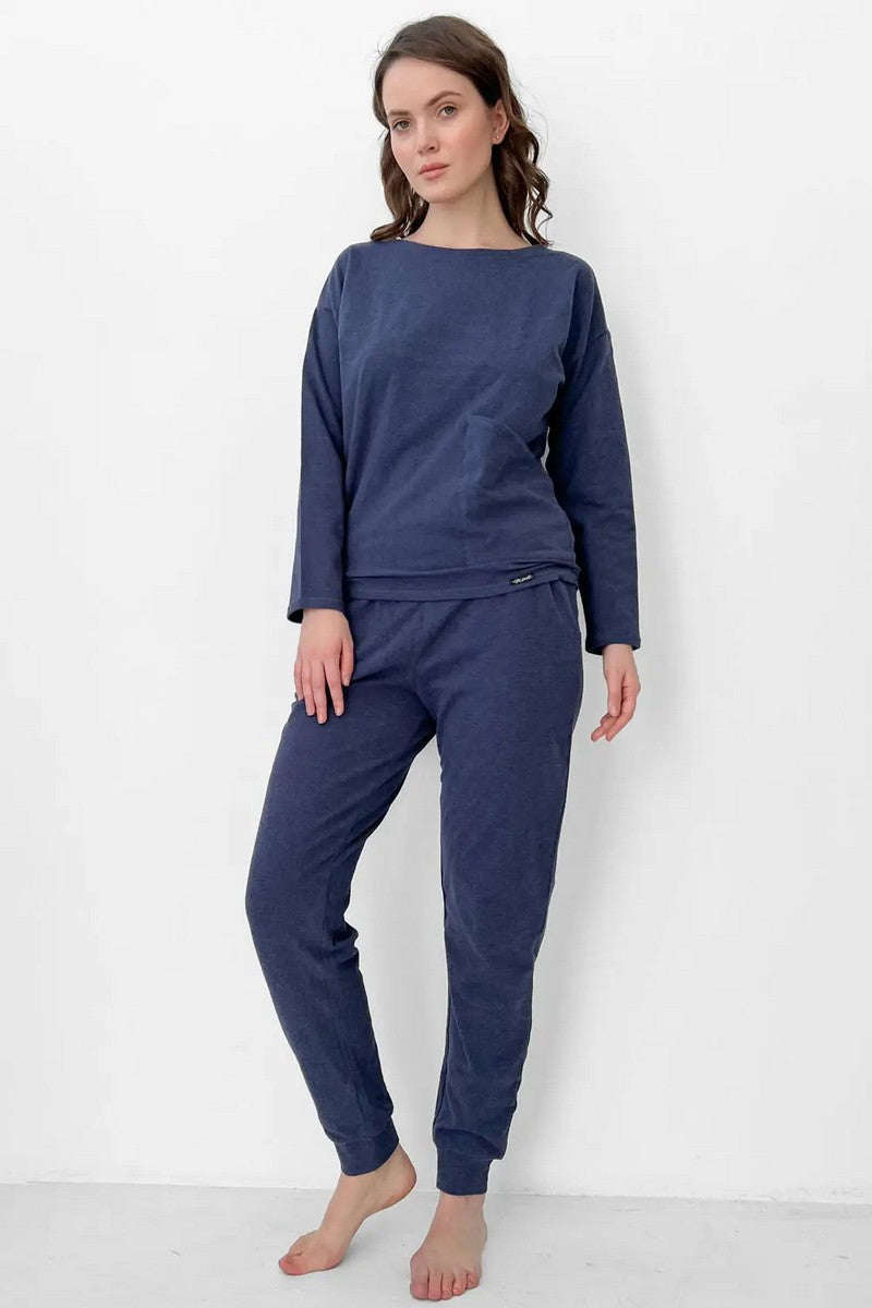 Трикотажный костюм LHE 729 1 + LHB 729 3 blue