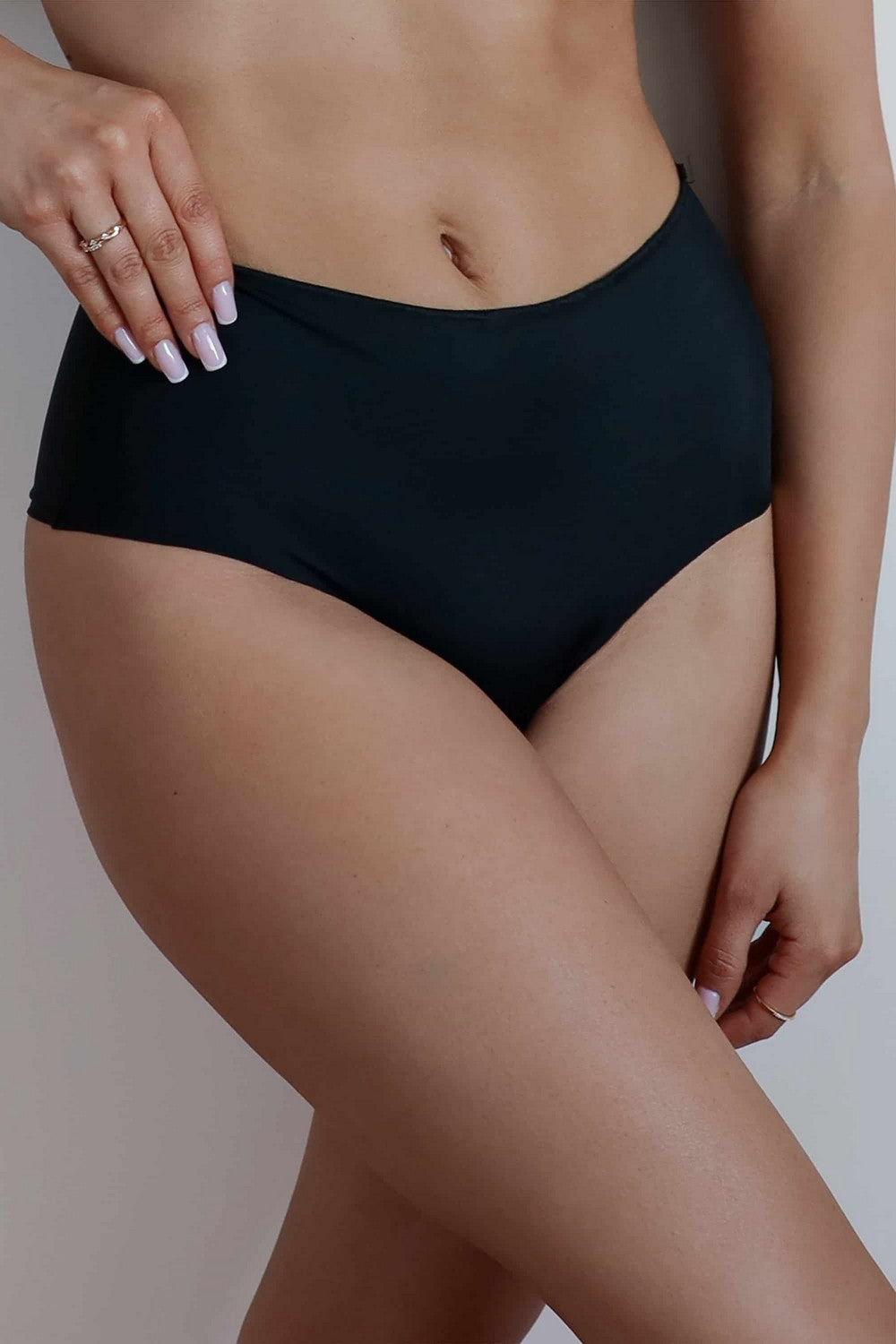 Безшовні трусики сліп 3752 Sensitive black Kleo