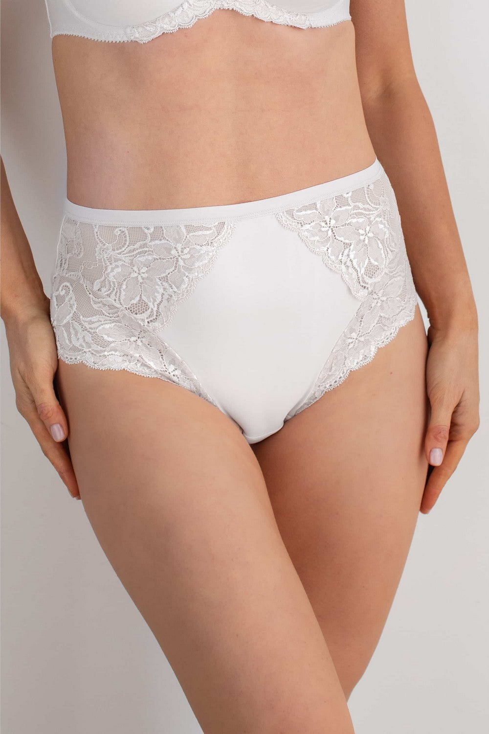 Трусики слип с кружевом Miranda 3511 white